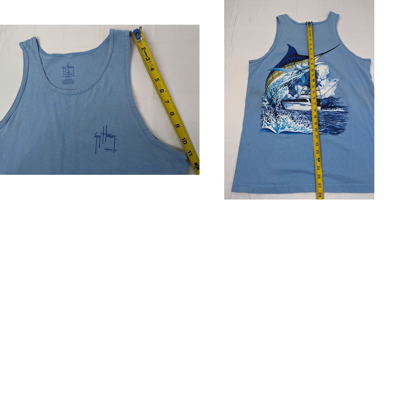Guy Harvey Guy Harvey Marlin Muscle Tank T-Shirt Men L Bluewater Offshore Fishing Graphic Size US L / EU 52-54 / 3 - 9 Thumbnail