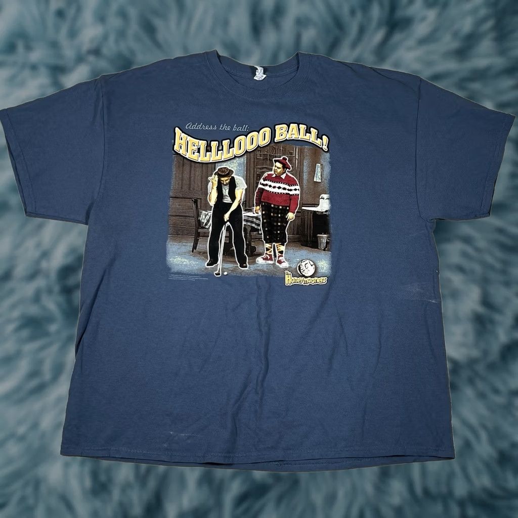 Gildan VINTAGE 2005 Gildan T-Shirt Golfing Funny Hello Ball 2XL Blue Mens Shirts Size US XXL / EU 58 / 5 - 1 Thumbnail