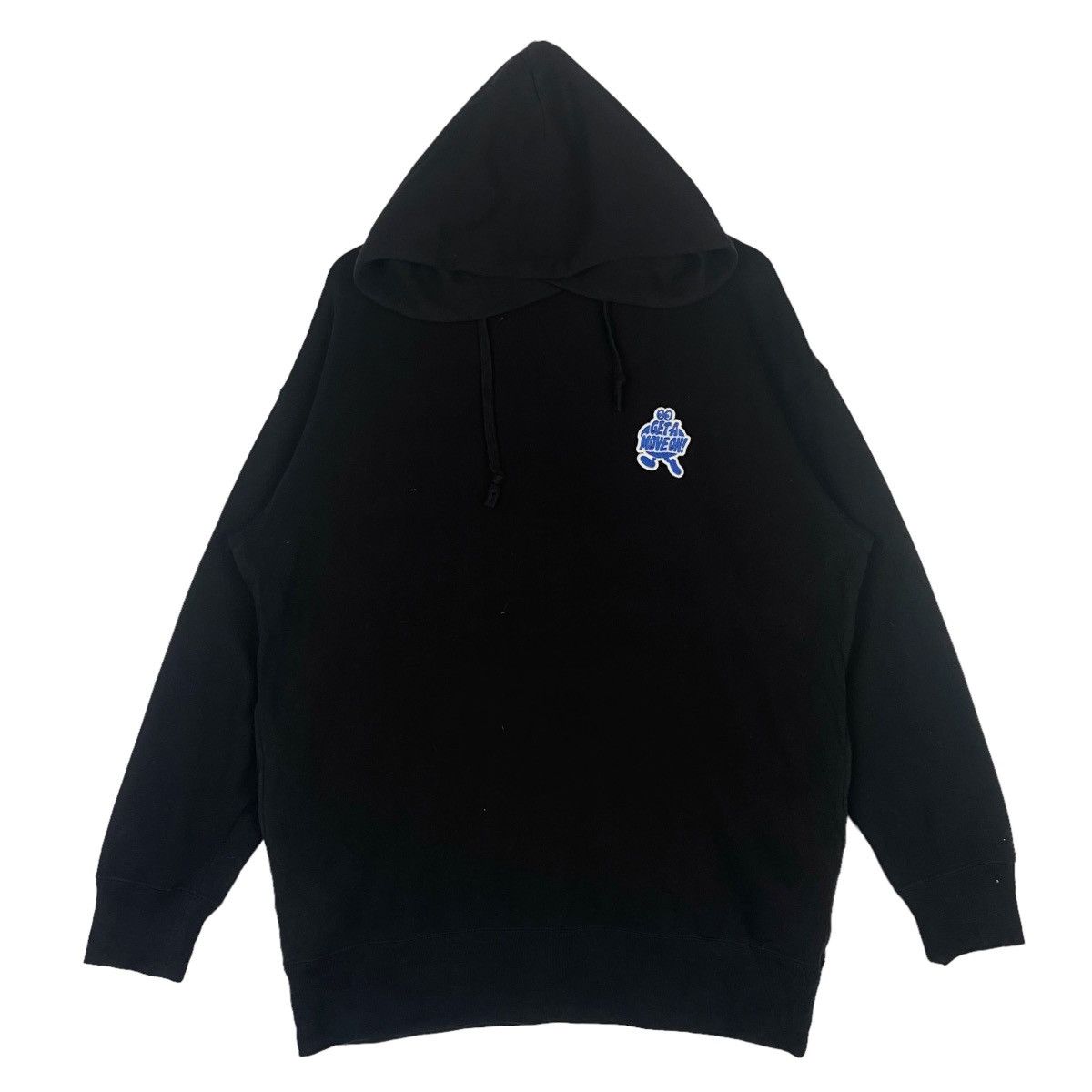 Uniqlo Get A Move On Hoodie Black Sweatshirt Pullover Jumper Size US XL / EU 56 / 4 - 1 Thumbnail
