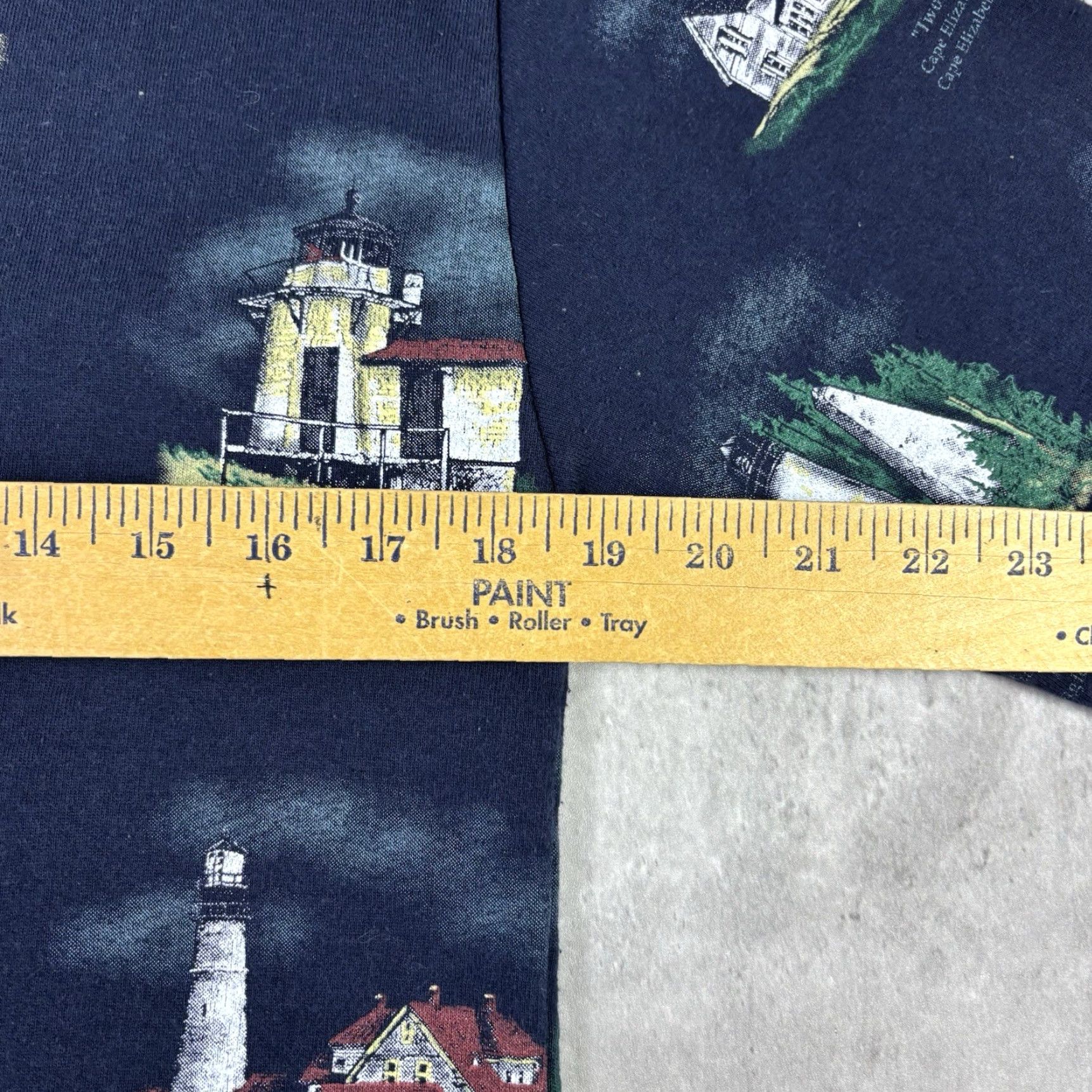 Vintage VINTAGE Art Unlimited Cardigan Sweatshirt Light House AOP Blue Size Large Size US S / EU 44-46 / 1 - 3 Thumbnail