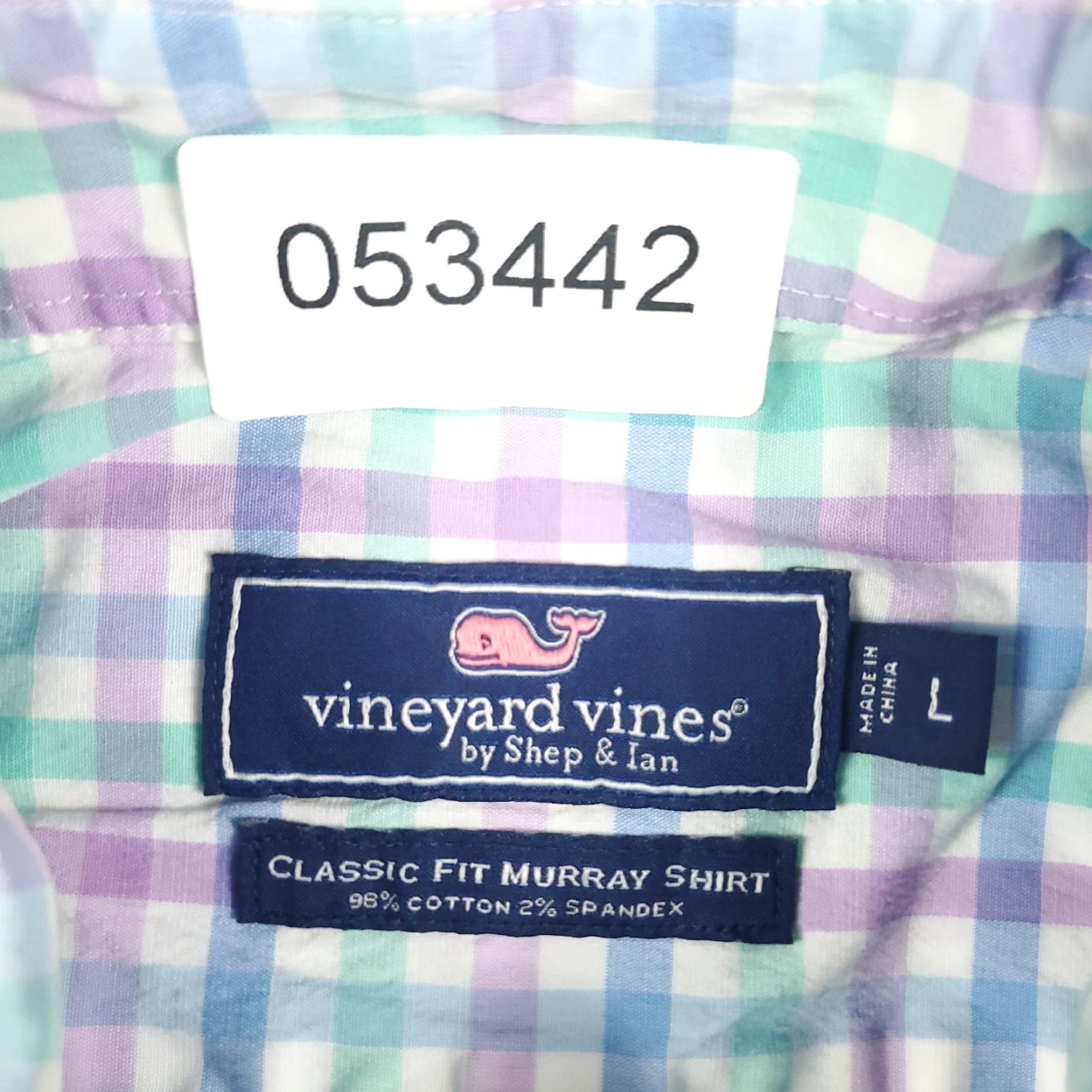 Vineyard Vines Vineyard Vines Shirt Mens Large Blue Plaid Button-Up Long Sleeve Cotton Button-Down Classic Preppy Mens Size US L / EU 52-54 / 3 - 8 Thumbnail