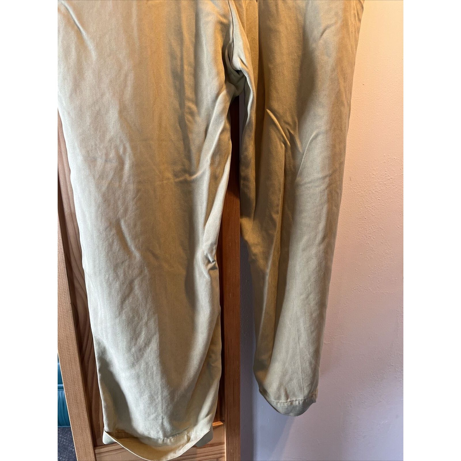 Tommy Bahama Tommy Bahama Relax Mens 36x27 Beige Silk Straight Cuff Pants Size US 36 / EU 52 - 8 Thumbnail