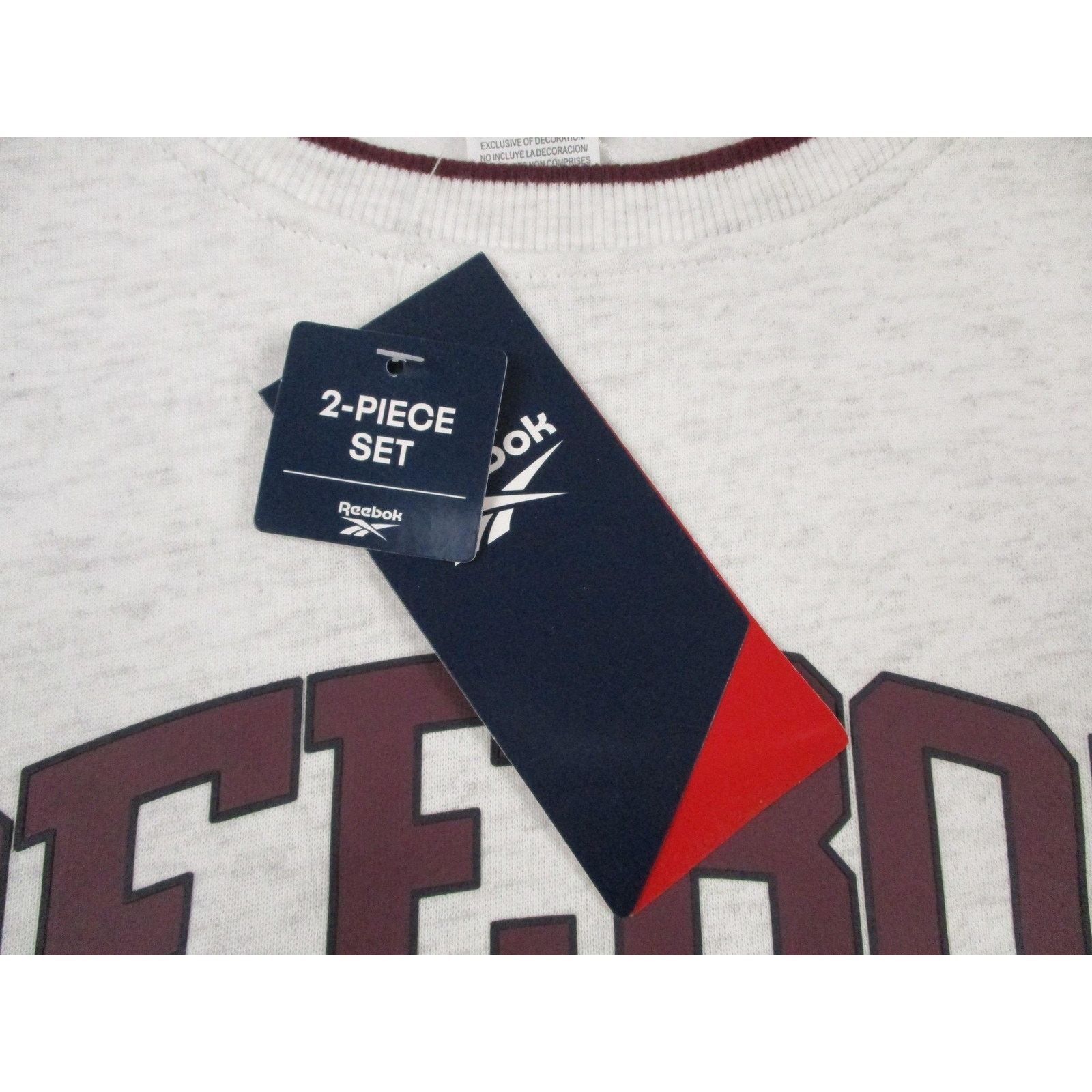 Reebok Reebok Summer Crewneck Short Set Womens L Gray Fleece Egret Size L / US 10 / IT 46 - 16 Thumbnail