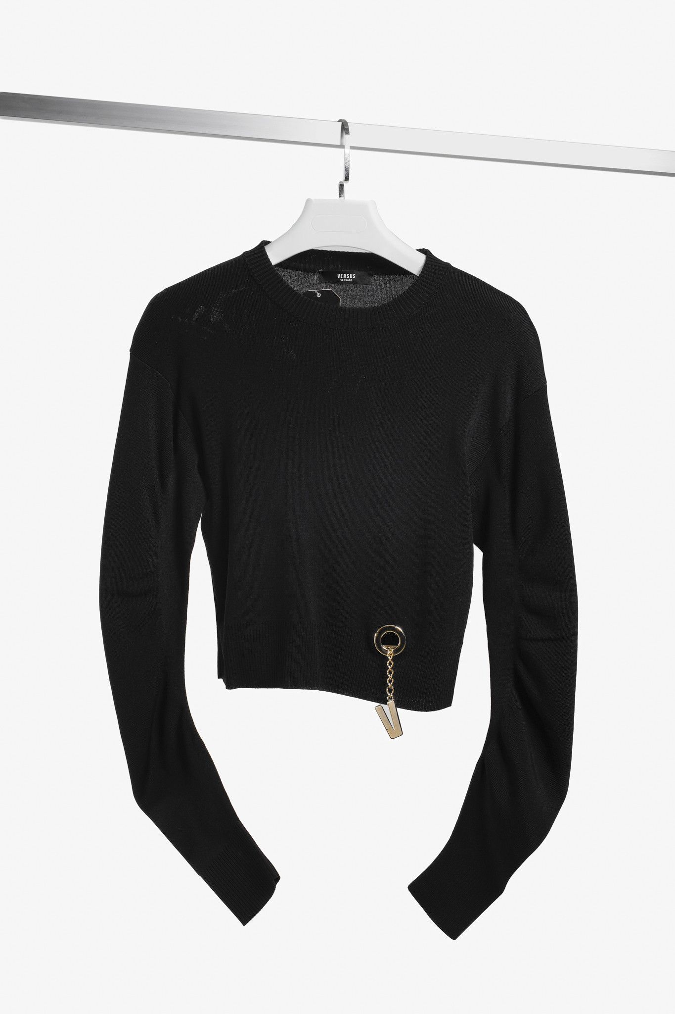 Versus Versace Versus Versace Black Knit Sweater Size M / US 6-8 / IT 42-44 - 1 Thumbnail