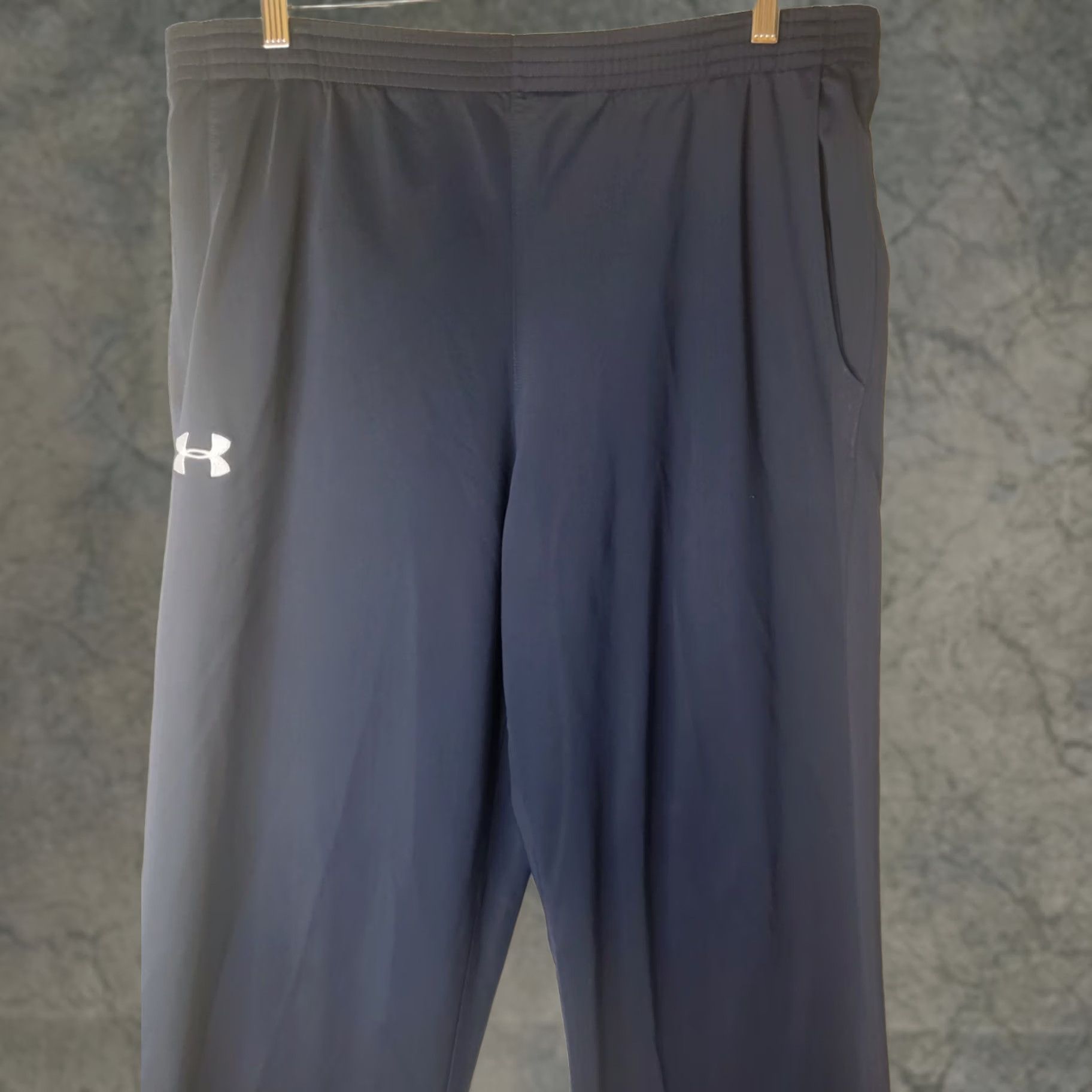 Under Armour UNDER ARMOUR UA HEATGEAR Navy Blue Side Zip Track Warm Up Pants MEN'S XL 34x32 Size US 34 / EU 50 - 1 Thumbnail