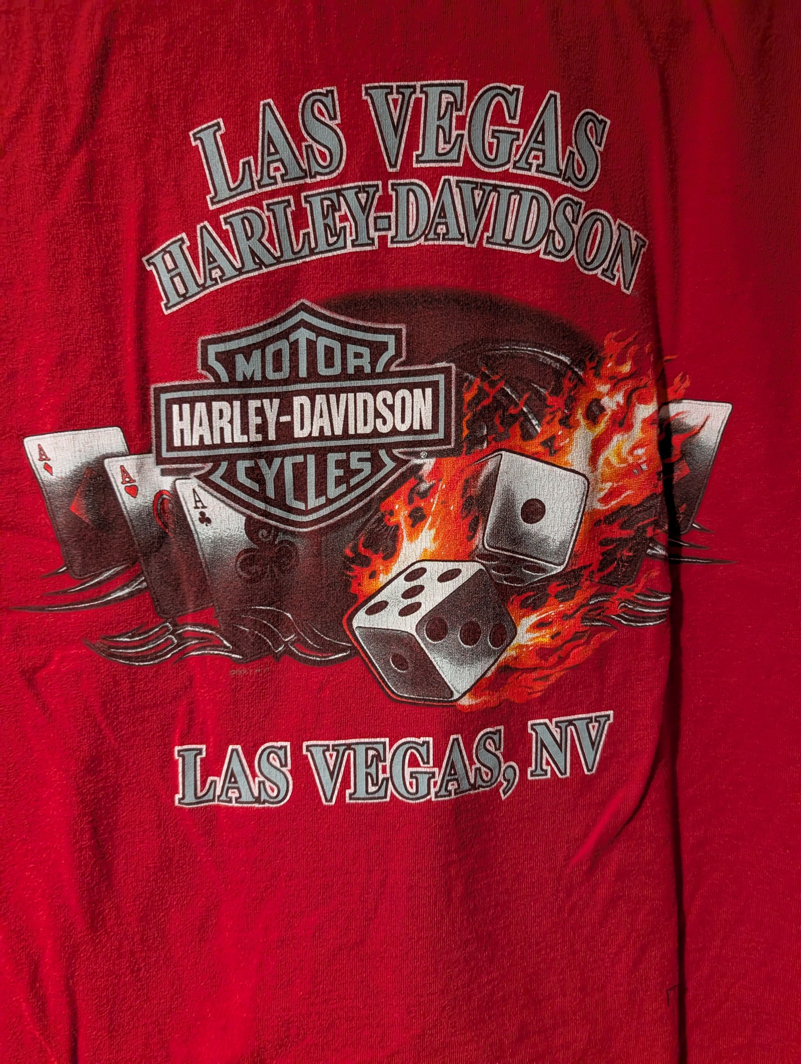 Harley Davidson Vintage 2012 Harley Davidson Motorcycle Las Vegas T-Shirt Size US XL / EU 56 / 4 - 2 Thumbnail