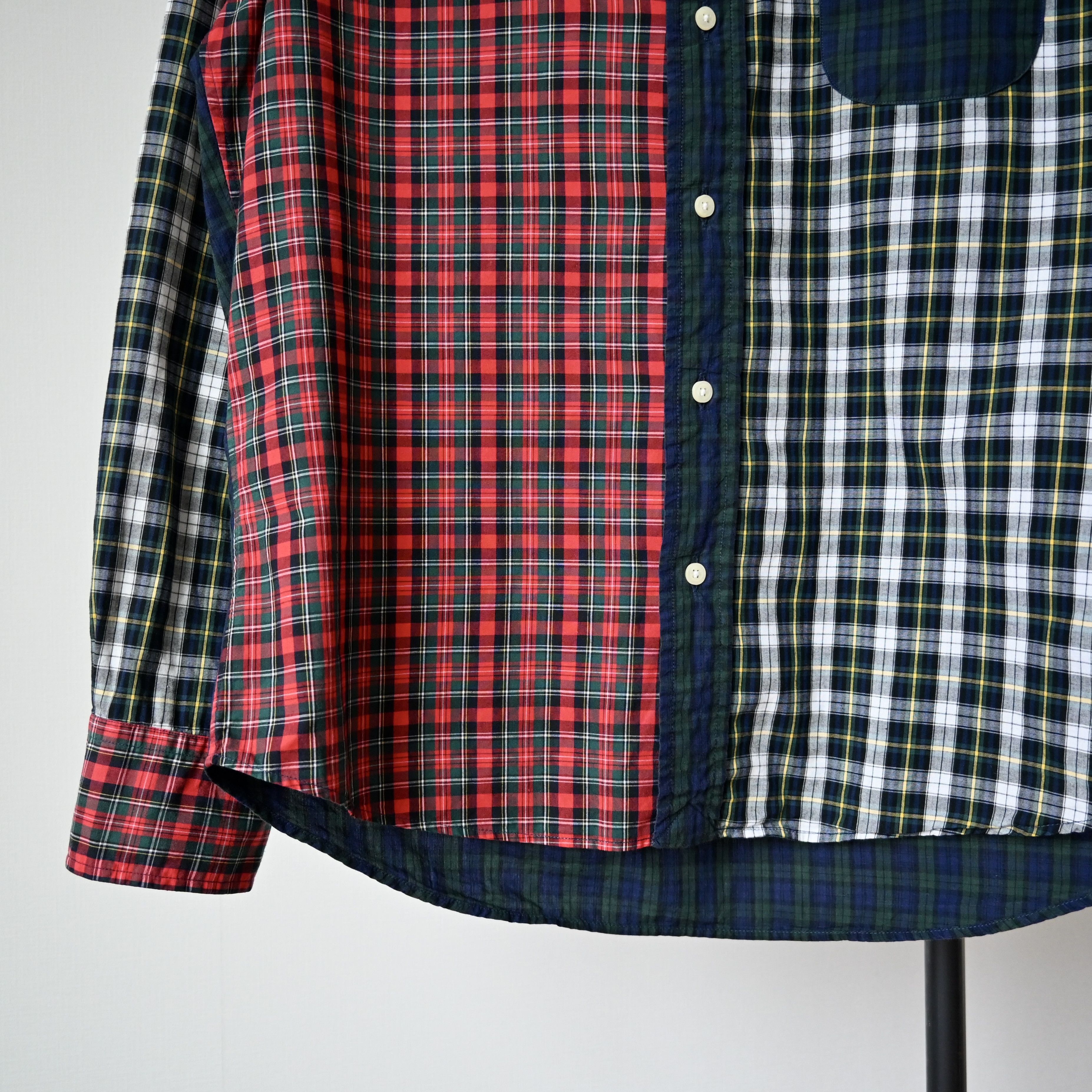 Vintage VTG 2000s KEATON CHASE crazy plaid BD shirt made in USA Size US S / EU 44-46 / 1 - 5 Thumbnail