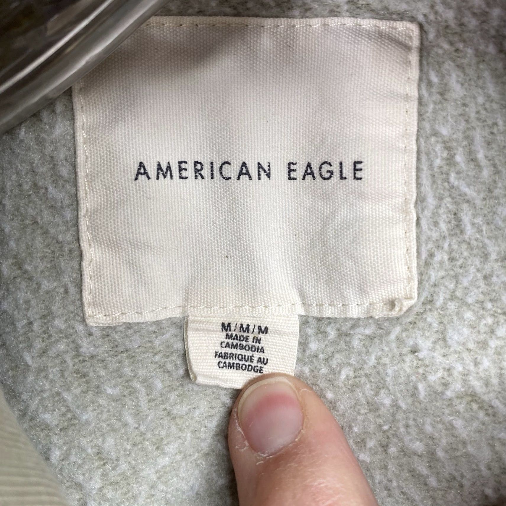 Vintage VINTAGE American Eagle Oversized Full Zip Hoodie Womens M Green Slub Distressed Look Slub Size M / US 6-8 / IT 42-44 - 4 Thumbnail
