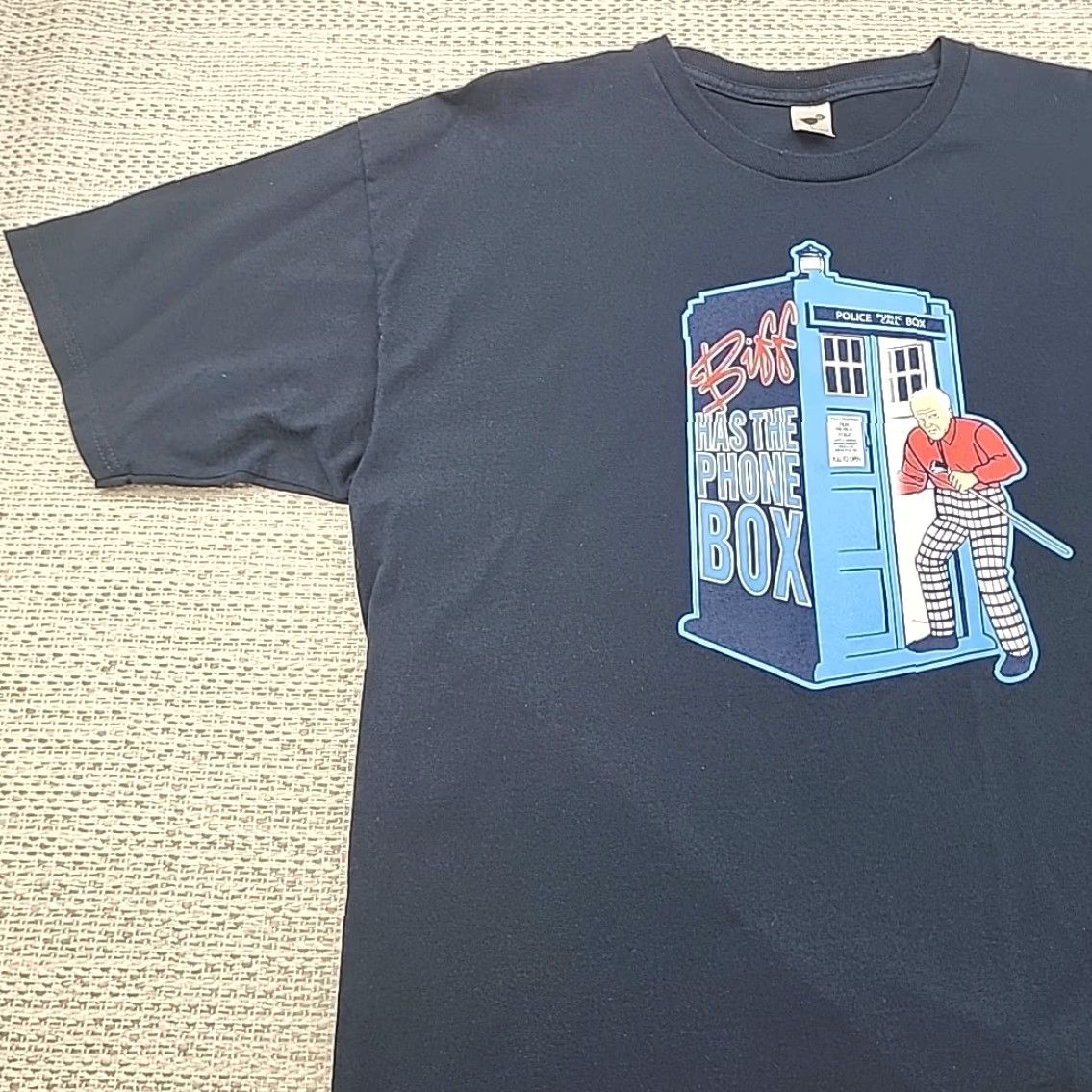 Vintage VINTAGE Tee Fury Graphic Tee Shirt Mens XL Back To The Future Biff Mash Up Short Sleeve Shirt Size US XL / EU 56 / 4 - 3 Thumbnail