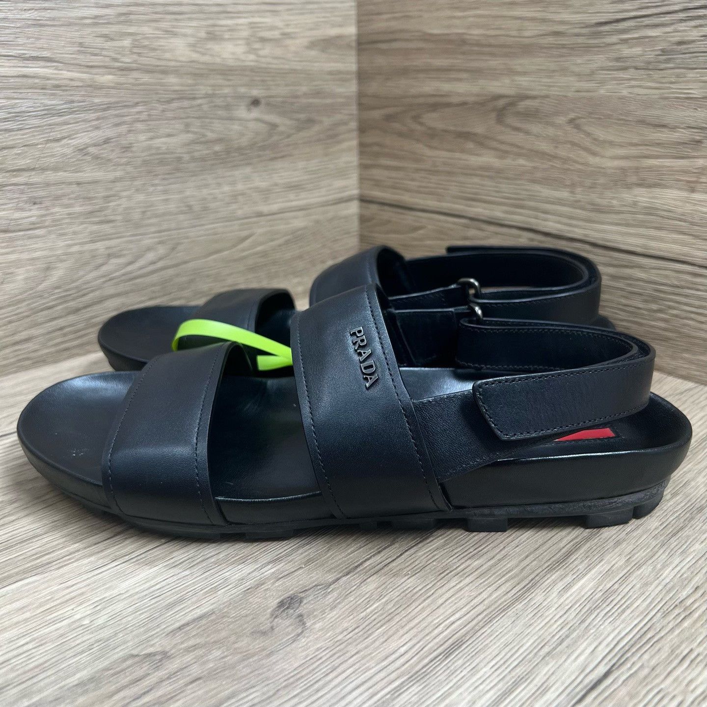 Prada Prada Black Sandals 7 Men Size US 7 / EU 40 - 1 Thumbnail