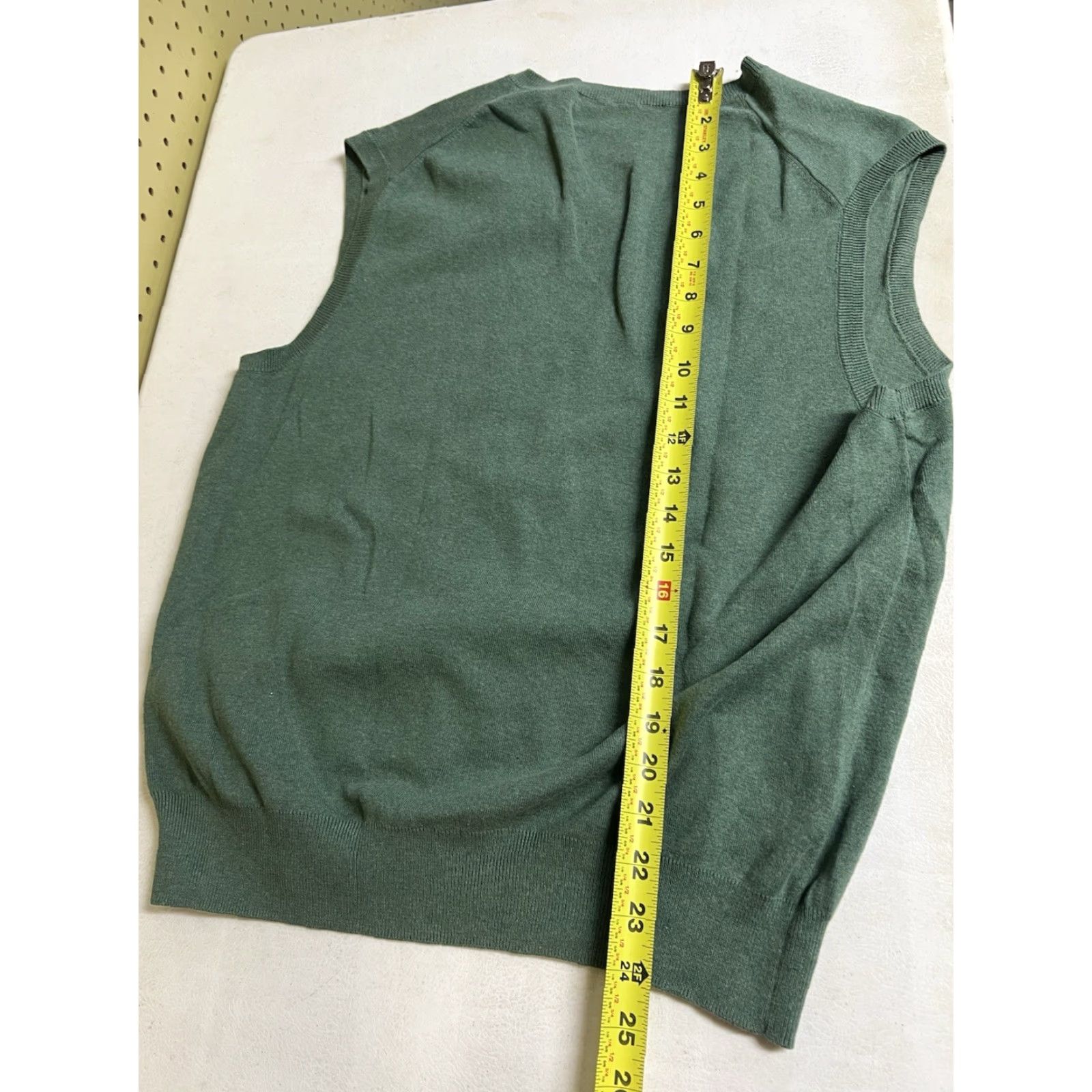 Polo Ralph Lauren VINTAGE Polo Ralph Lauren Sweater Vest Shirt Mens L Cotton Green V-Neck Pima Vest Polo Ralph Lauren Pony Size US L / EU 52-54 / 3 - 6 Thumbnail
