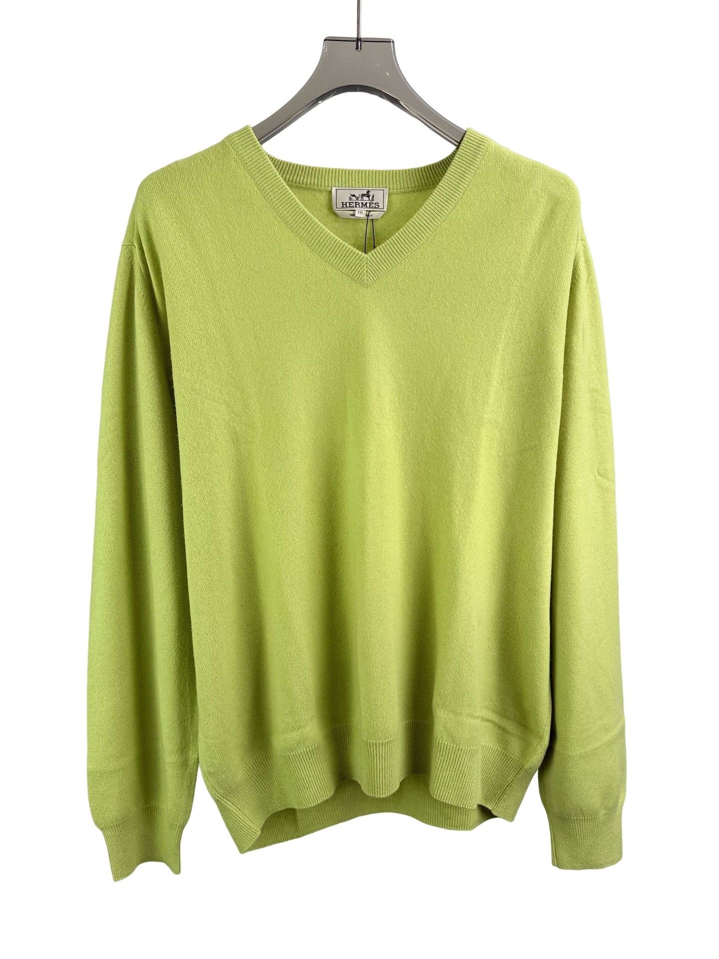 Hermes Hermes 100% Cashmere V-Neck Sweater XXL Size US XXL / EU 58 / 5 - 1 Thumbnail