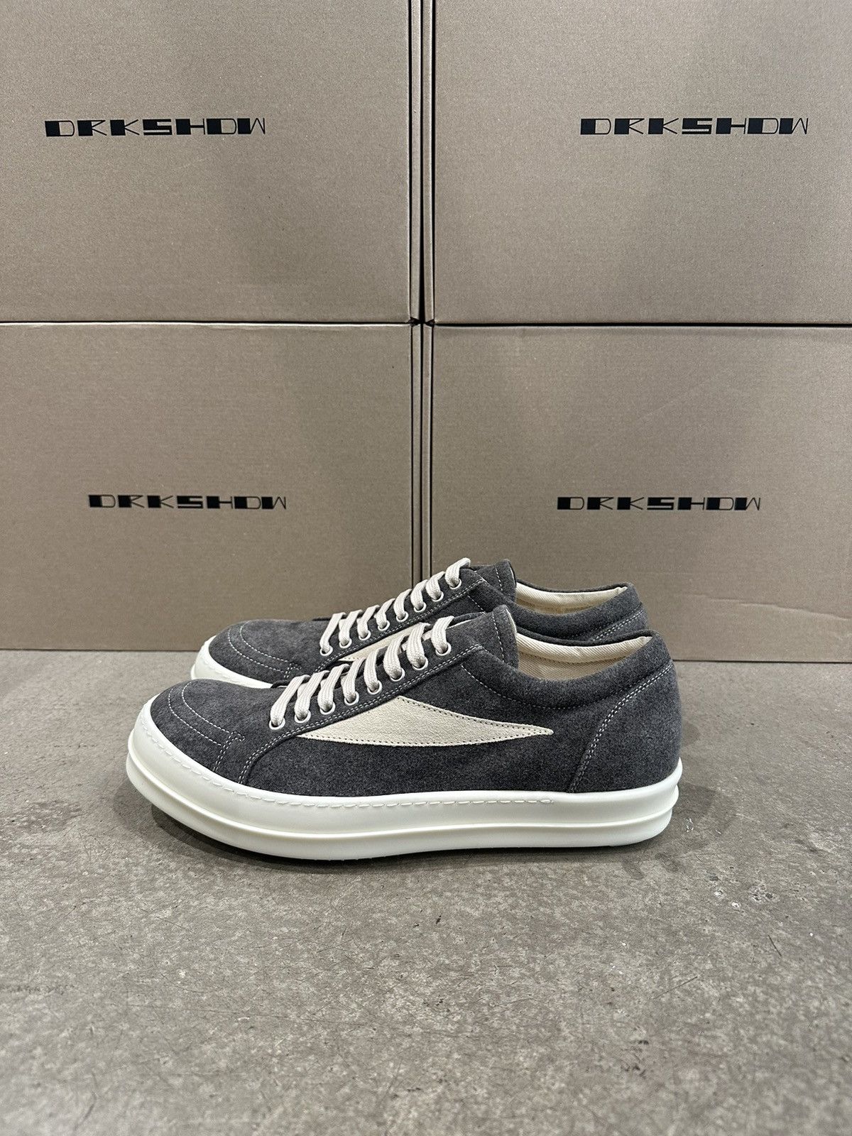 Rick Owens Drkshdw RICK OWENS - DRKSHDW Vintage Sneaker Dust Size US 12 / EU 45 - 3 Thumbnail