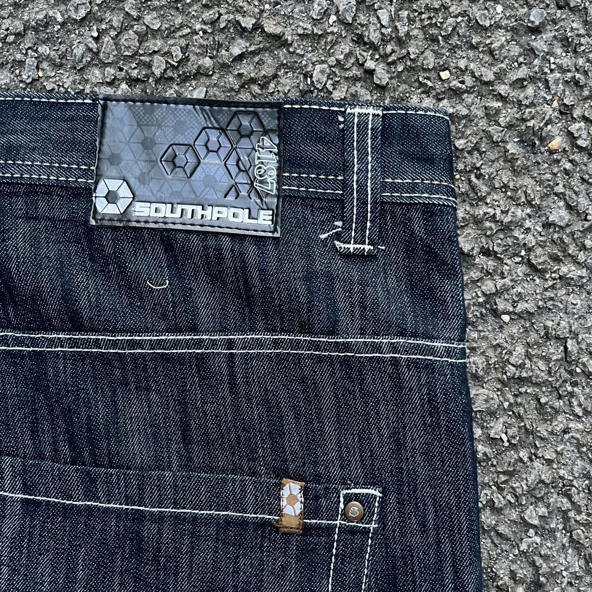 Southpole Southpole Baggy Jeans Y2K Faded Denim Skater JNCO Dogtown Size US 44 / EU 60 - 11 Thumbnail