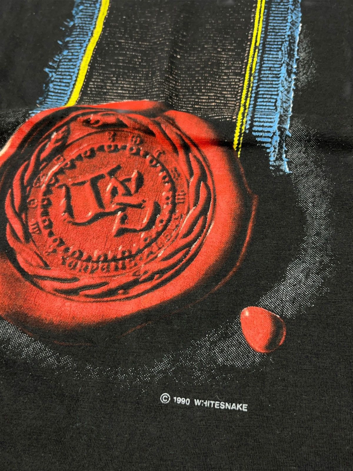 Band Tees × Vintage Vintage Whitesnake 1990 Europe Tour T-shirt Rock Metal Band Size US XL / EU 56 / 4 - 5 Thumbnail