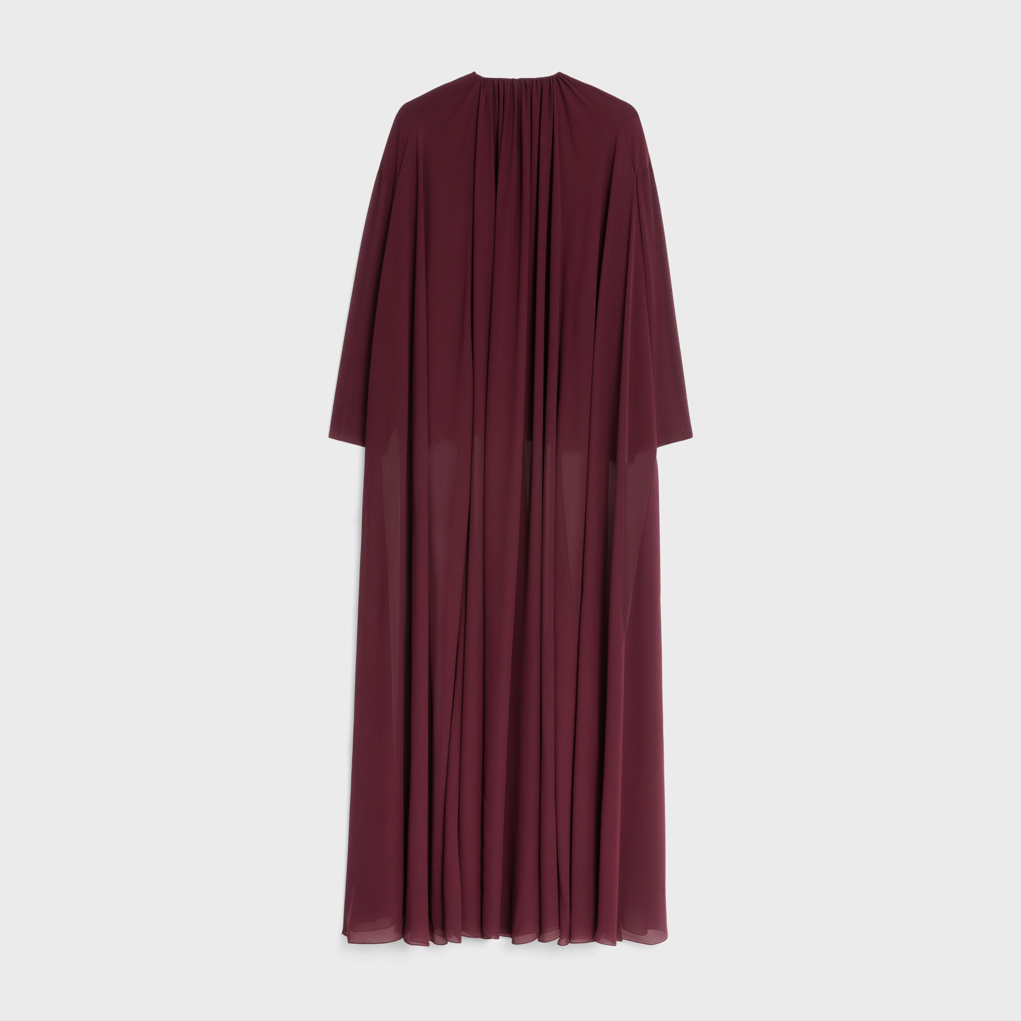 Celine o1y0725 Silk Blouse in Burgundy Size M / US 6-8 / IT 42-44 - 2 Thumbnail