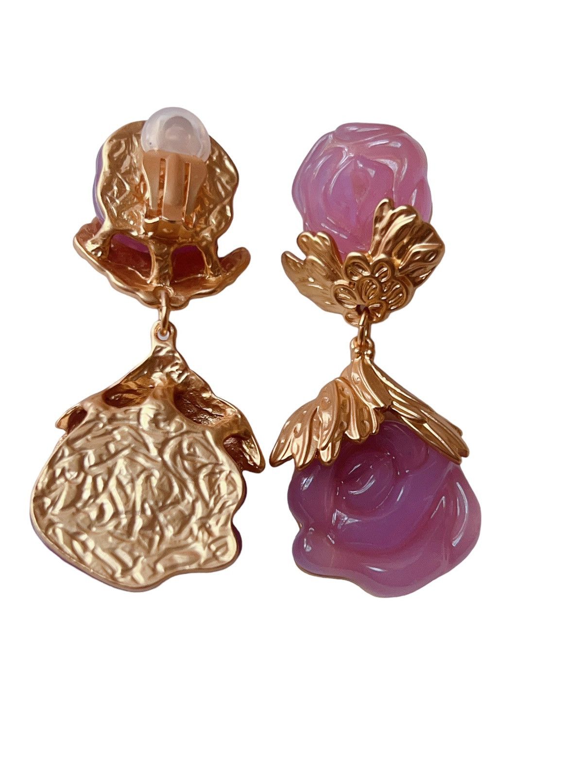 Other Clip-on France 🇫🇷 Colored glaze engaged earrings Size ONE SIZE - 4 Thumbnail