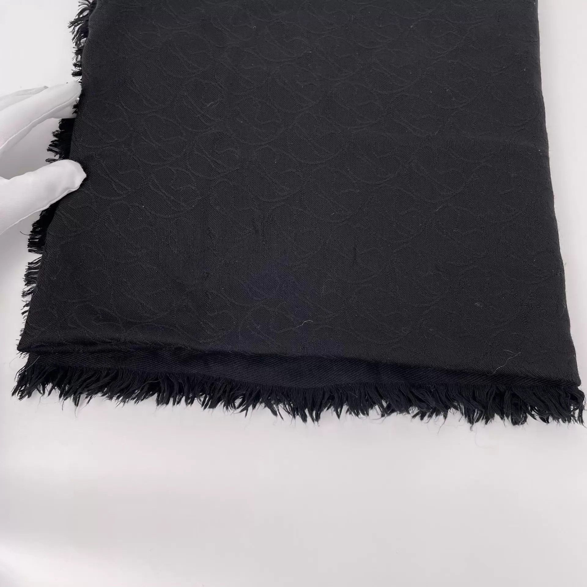 Fendi Fendi Silk Scarf Karl Lagerfeld Limited Black Size ONE SIZE - 6 Thumbnail