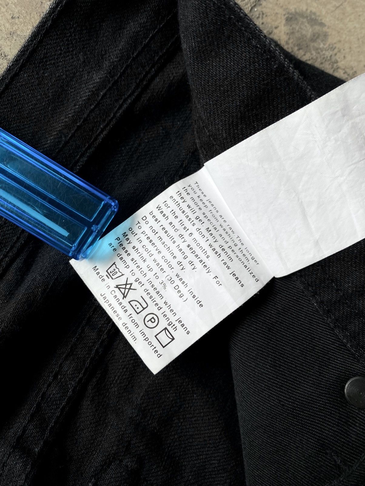 Naked & Famous Naked & famous weird guy solid black selvedge Size US 31 - 16 Thumbnail