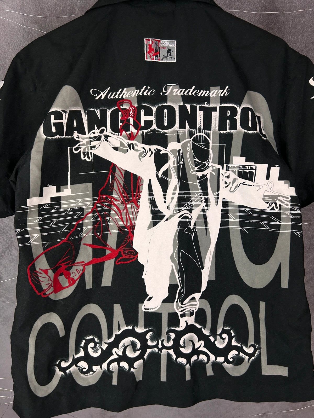 Other Gang Control Skate black shirt all over print spellout Size US M / EU 48-50 / 2 - 6 Thumbnail