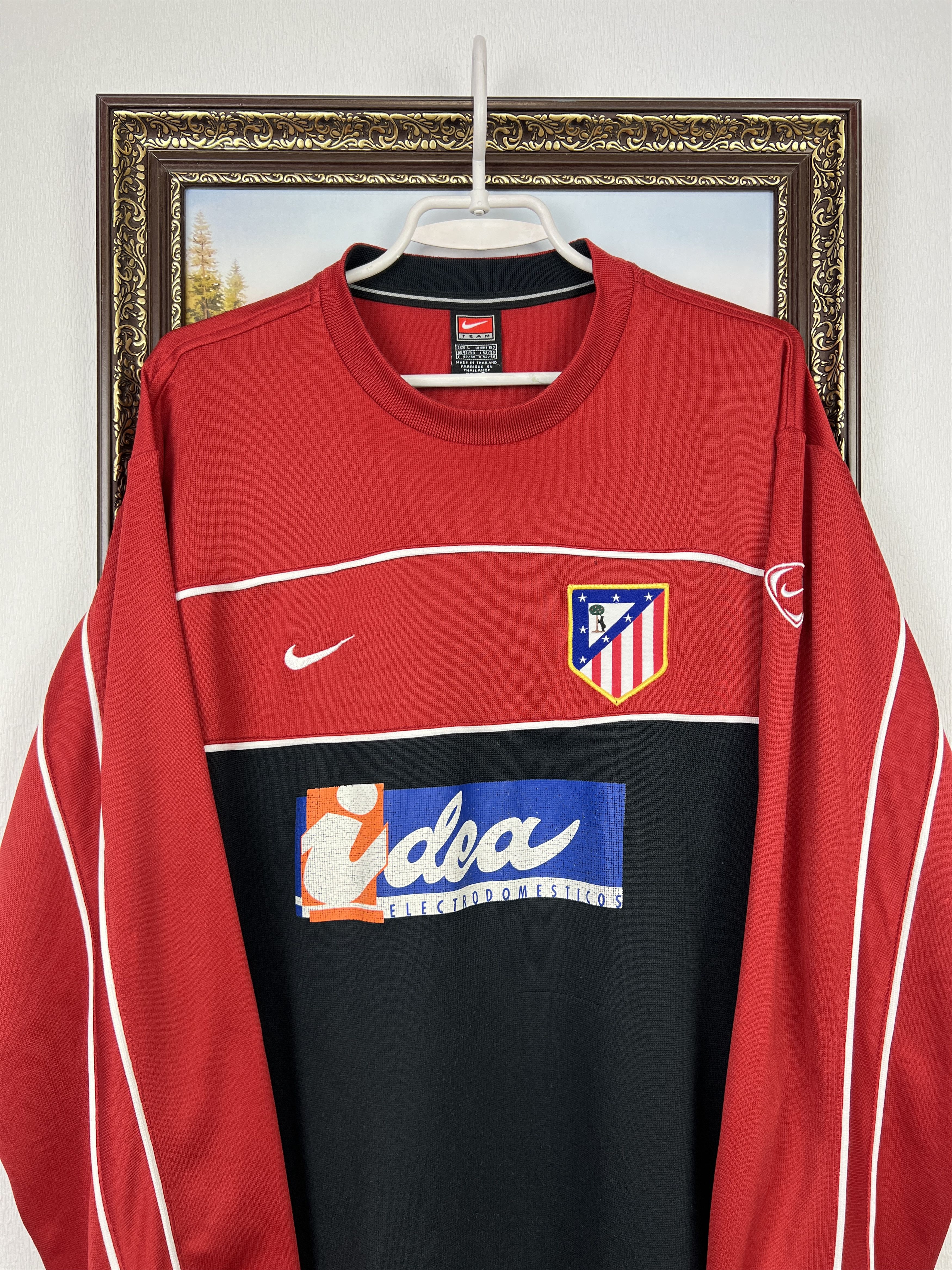 Nike Vintage Nike Atletico Madrid Football Sweatshirt Soccer Size US L / EU 52-54 / 3 - 2 Thumbnail