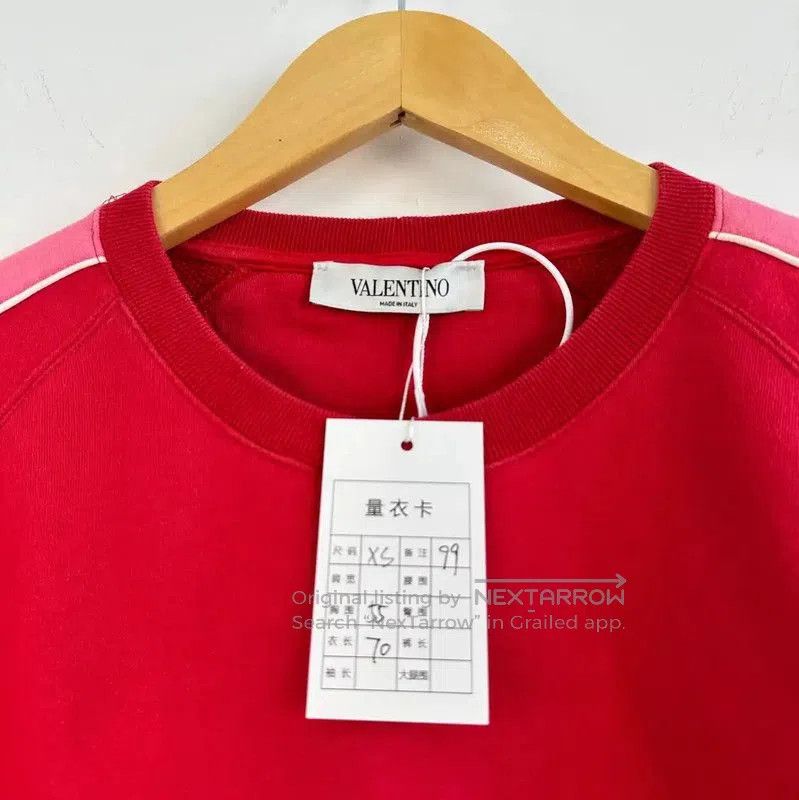 Valentino Valentino Red Cotton Women's Sweatshirt . Size XS / US 0-2 / IT 36-38 - 3 Thumbnail