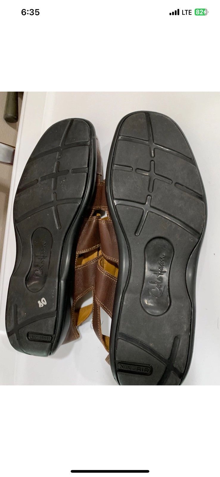 Cole Haan Cole Haan Men 10.5M Brown Leather Fisherman Sandal Dempsey Size US 10.5 / EU 43-44 - 6 Thumbnail
