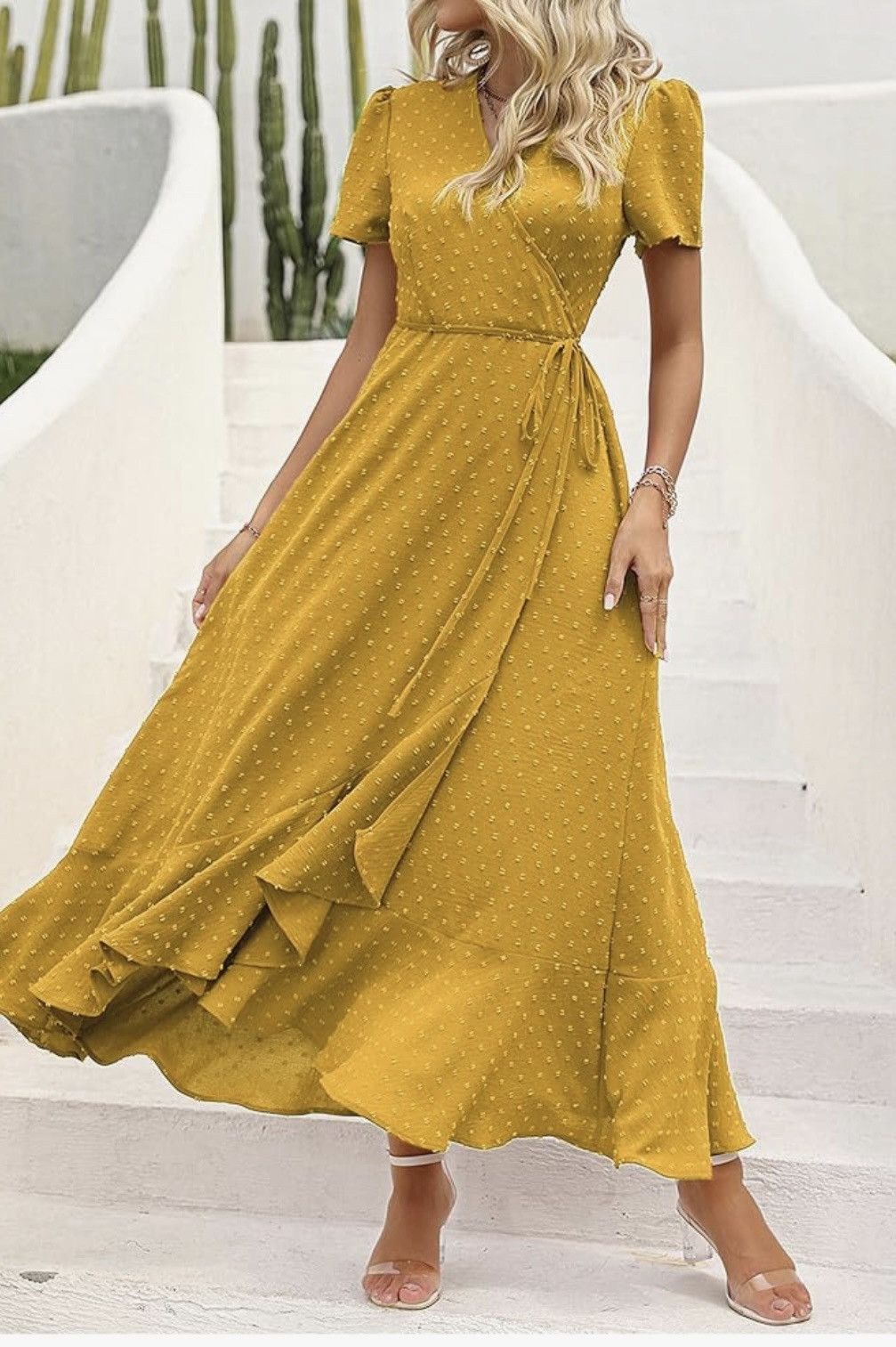 Other NWOT PrettyGarden Wrap Maxi Dress Size L / US 10 / IT 46 - 7 Thumbnail