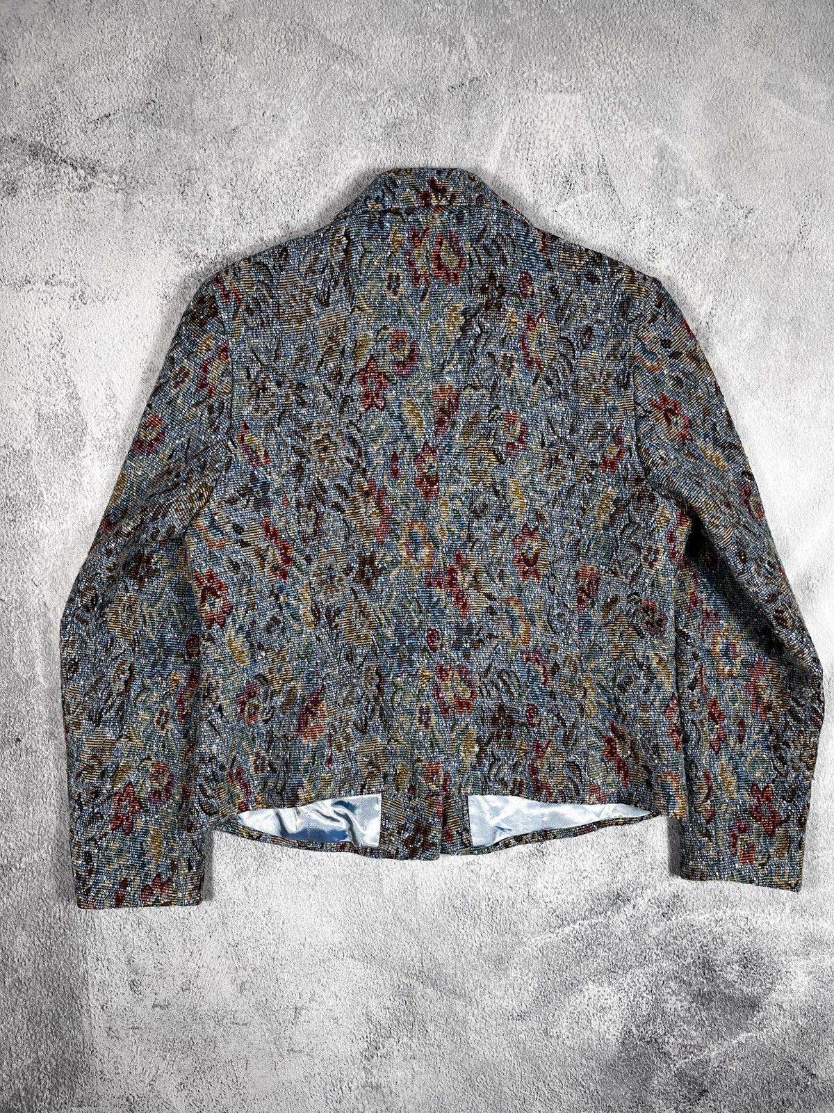 Vintage Vintage Y2K knitted floral blazer Jacket retro style size 13 Size M / US 6-8 / IT 42-44 - 7 Thumbnail