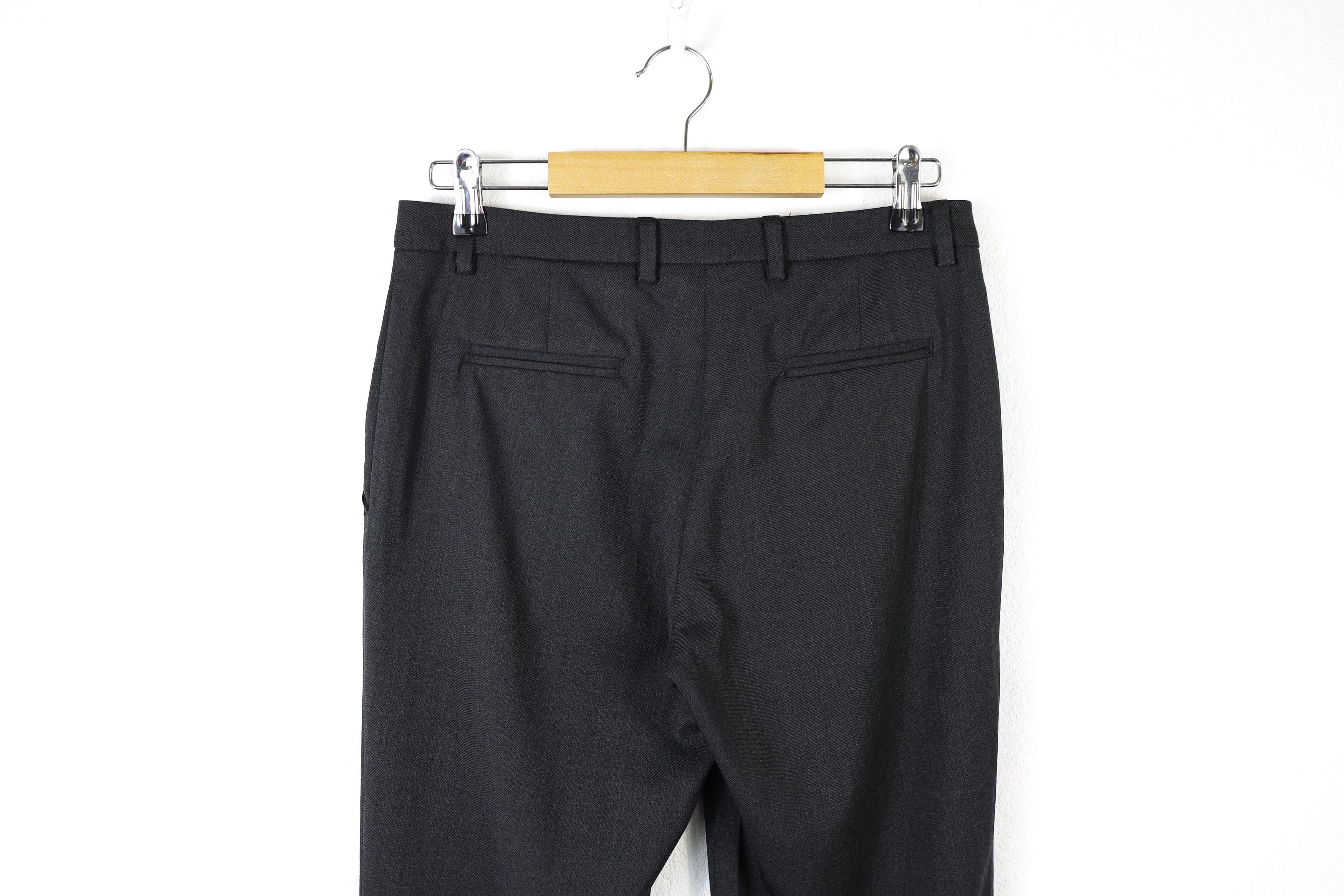 Moncler Moncler Dark Gray Pantalone Wool Trousers Pants 40 size Size 27" / US 4 / IT 40 - 11 Thumbnail