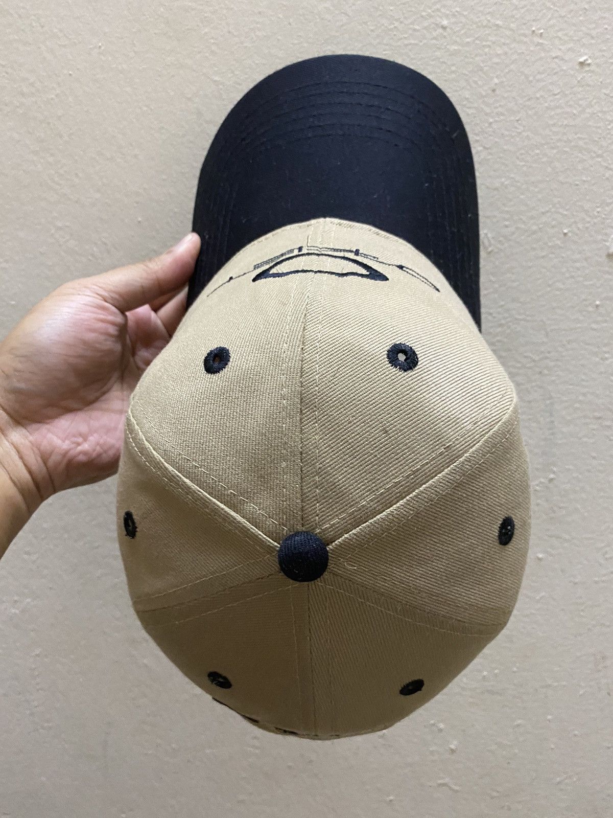 Oakley × Vintage Vintage Unworn Oakley Two Tone 90' Logo Hat Size ONE SIZE - 5 Thumbnail