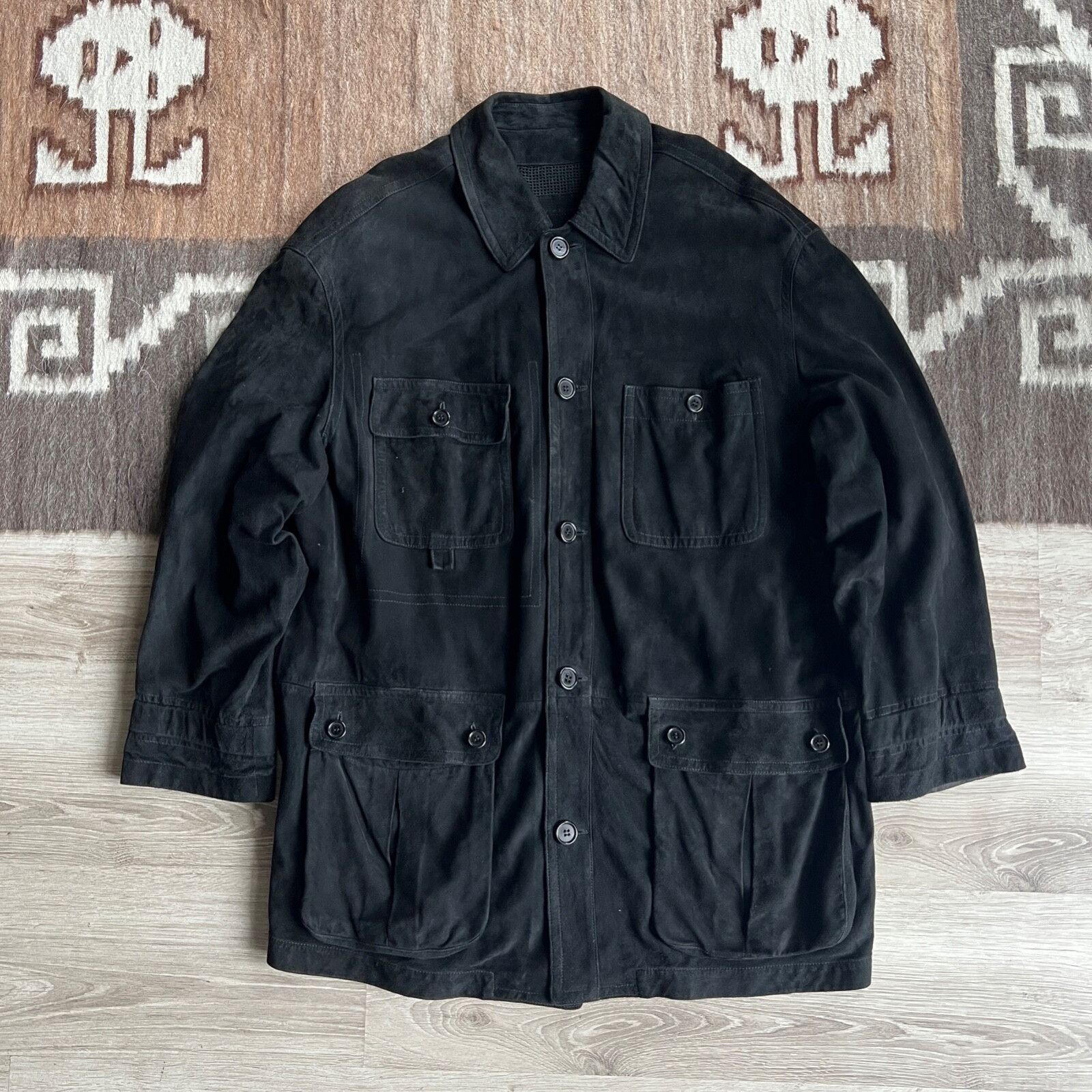 Donna Karran DKNY Vintage 90s Leather Relaxed Jacket 8962AC