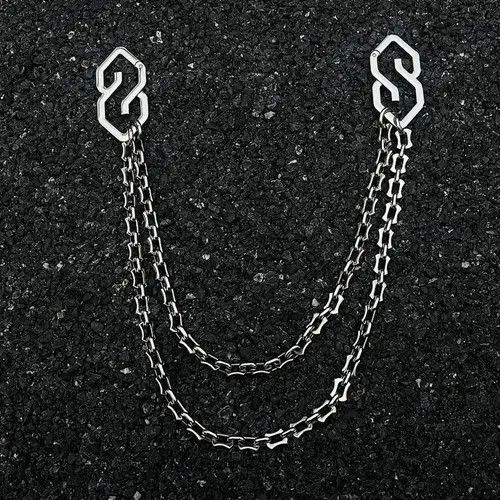 Jewelry Silver Double Chain Wallet Pants Accessory, Men's Chain Size ONE SIZE - 3 Thumbnail