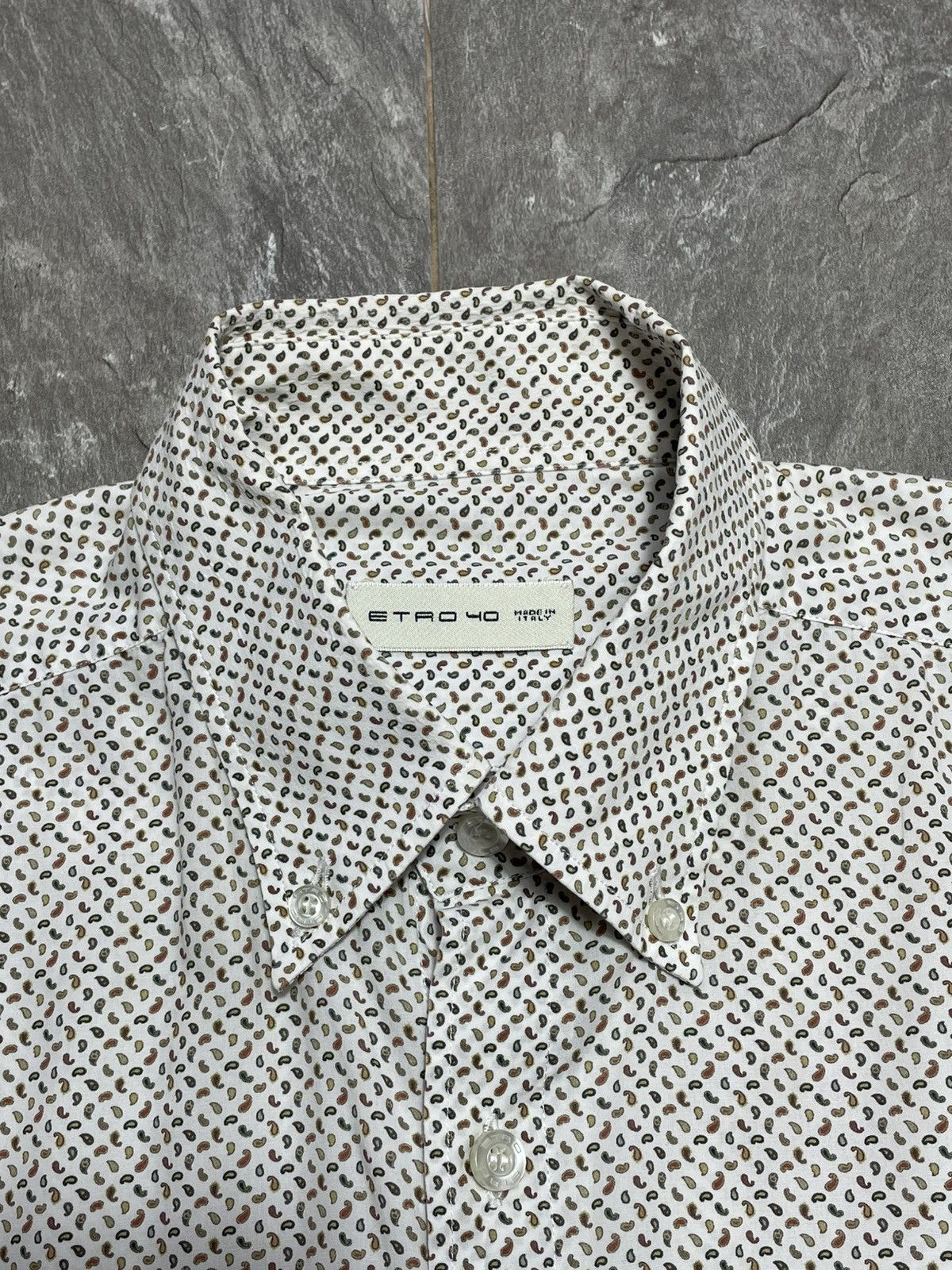 Etro ETRO Milano Paisley Shirt Size 40 M Embroidered Pegasus Logo Size US M / EU 48-50 / 2 - 8 Thumbnail