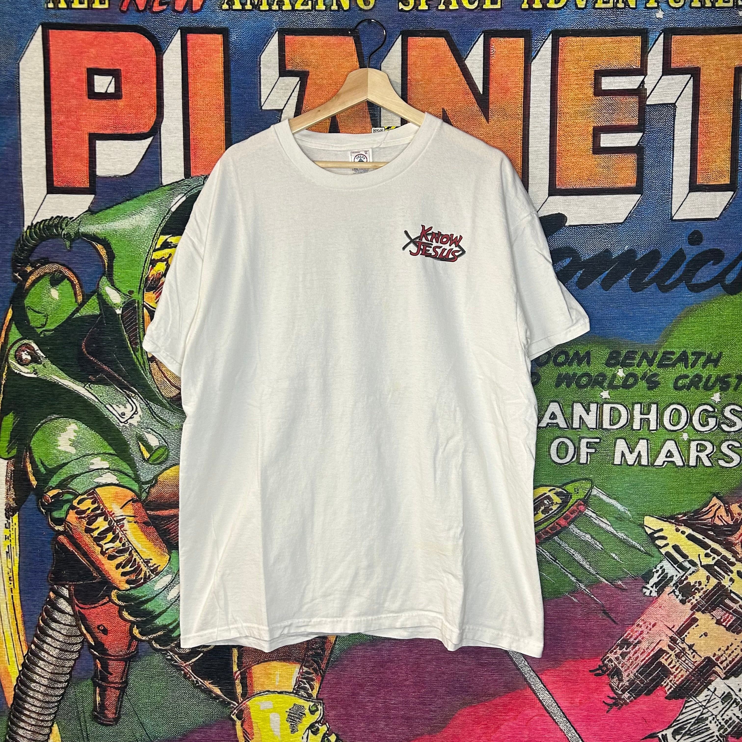 Vintage Y2K Jesus Crucifixion Tee Size XL Size US XL / EU 56 / 4 - 1 Thumbnail