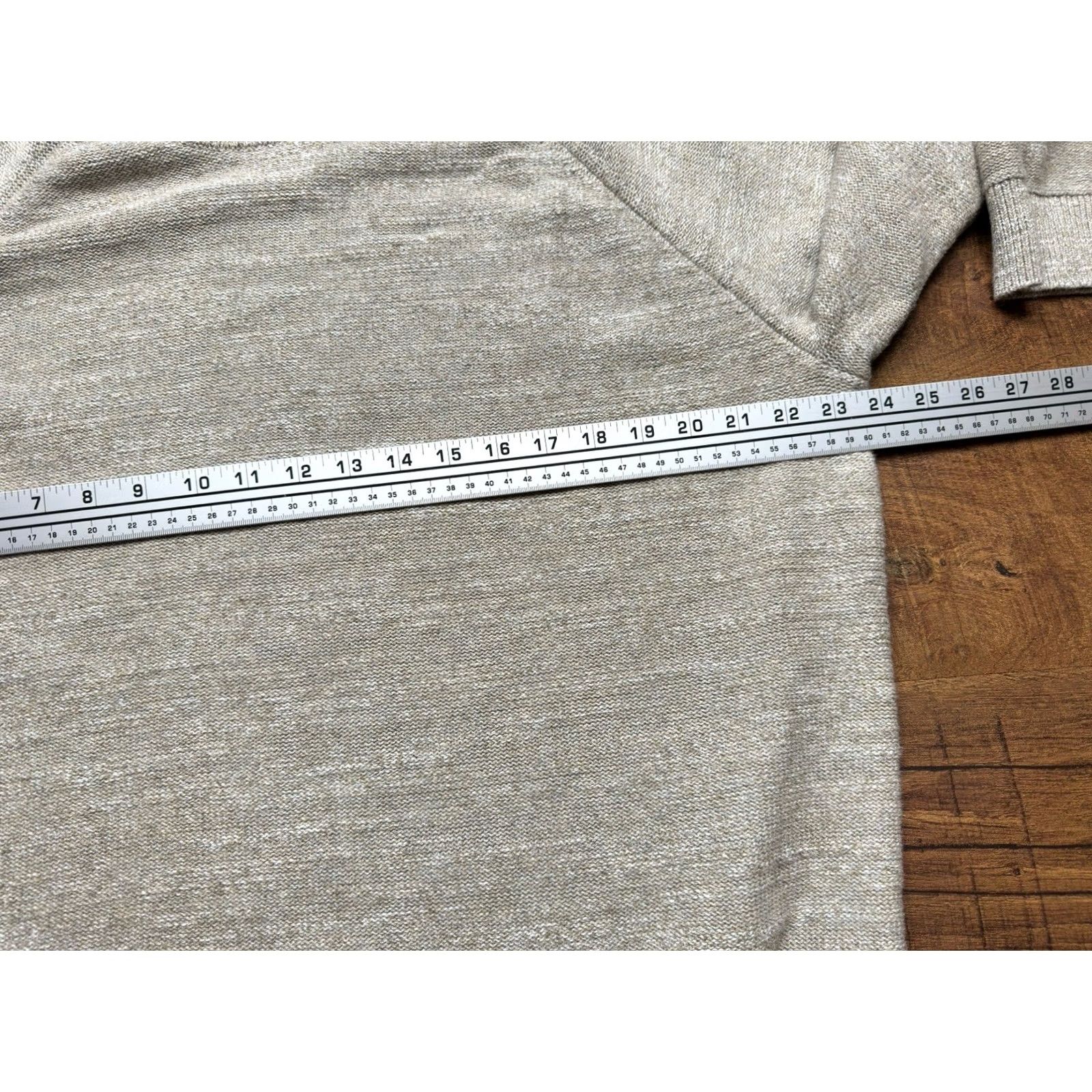 Vintage VINTAGE LL Bean Mens XL Organic Cotton Crew Neck Long Sleeve Knit Sweater Oatmeal Beige Size US XL / EU 56 / 4 - 6 Thumbnail