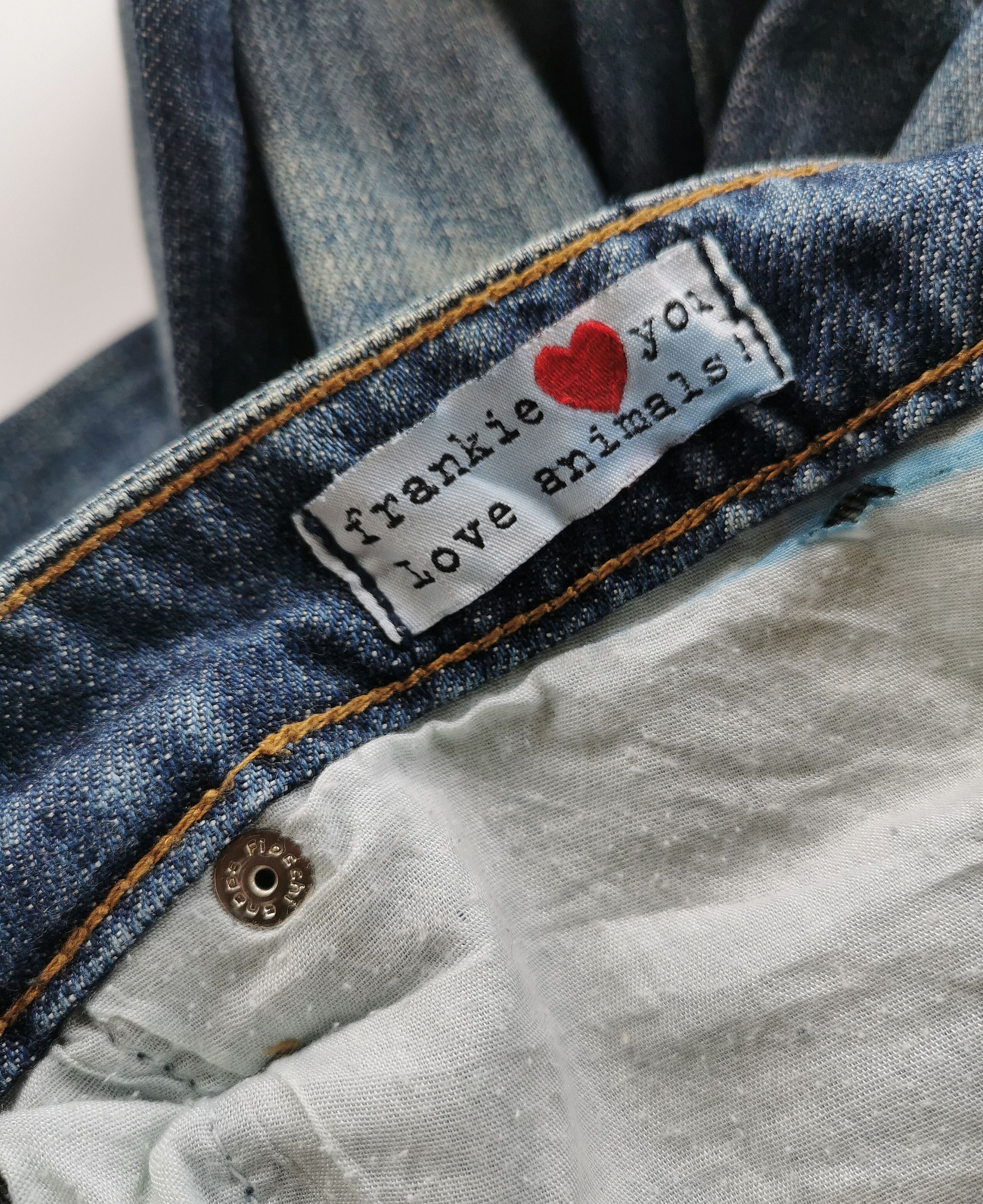 Frankie Morello Frankie Morello Y2K Gimmick Skull Damage Processing Jeans Size US 32 / EU 48 - 16 Thumbnail