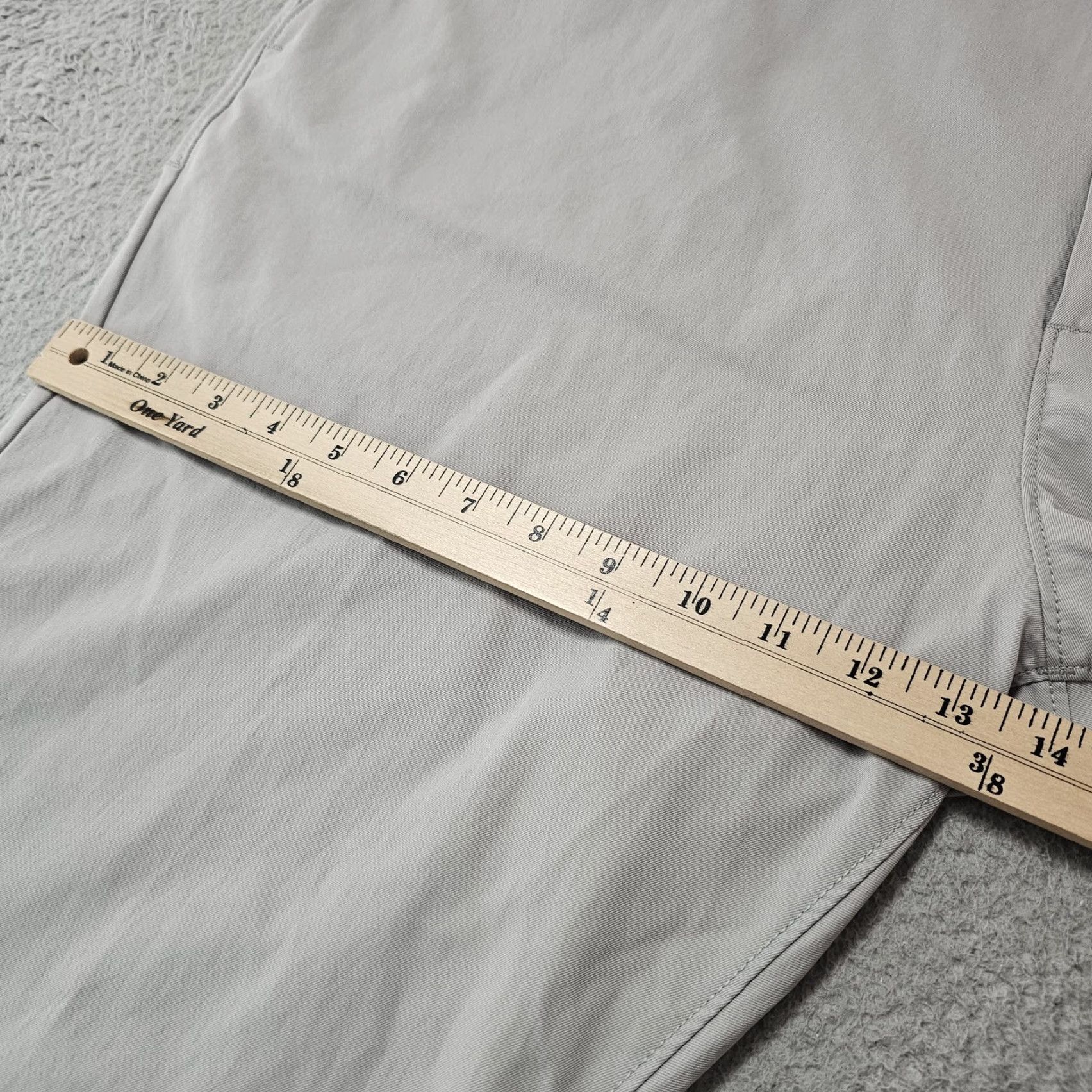 Vintage Public Rec Pants Mens 42x25 Gray Performance Stretch Polyester Golf Lightweight Size US 42 / EU 58 - 5 Thumbnail