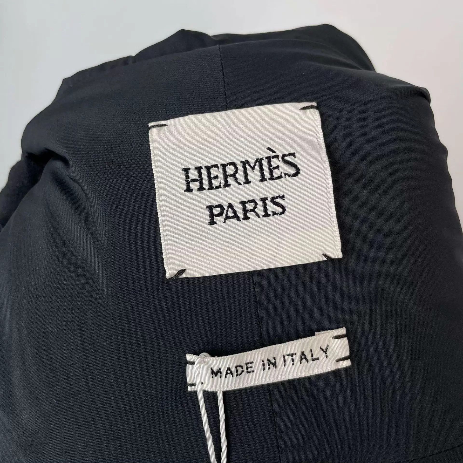 Hermes Hermès cotton jacket S black no accessories Size S / US 4 / IT 40 - 3 Thumbnail