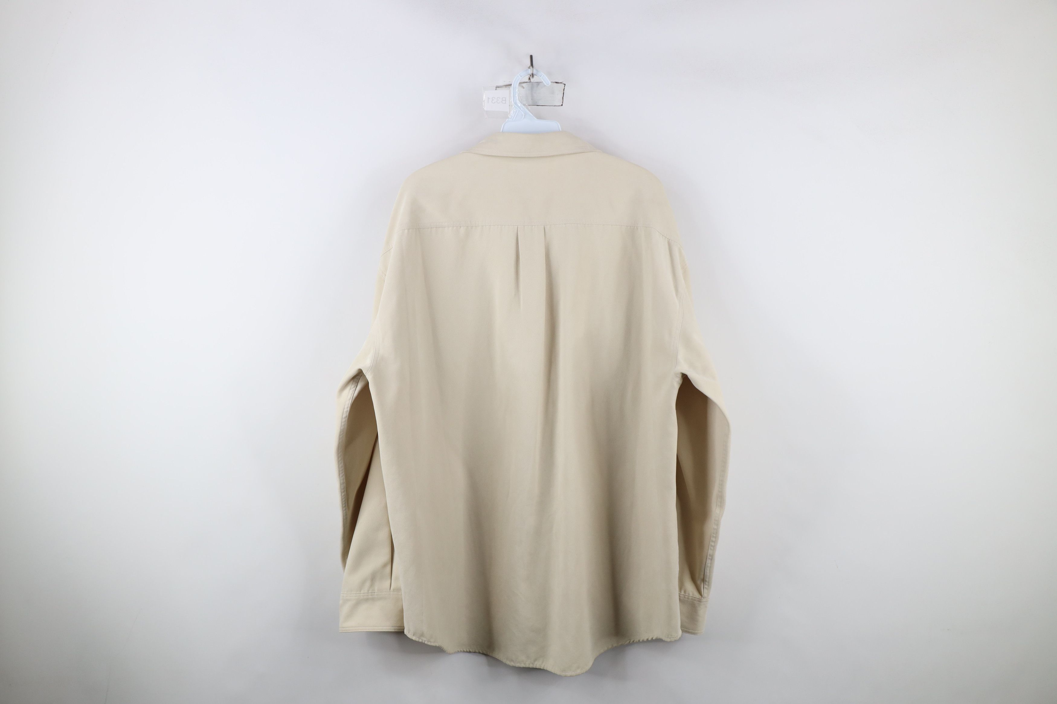 Vintage Vintage 90s Streetwear Microfiber Collared Button Shirt Size US XL / EU 56 / 4 - 12 Thumbnail