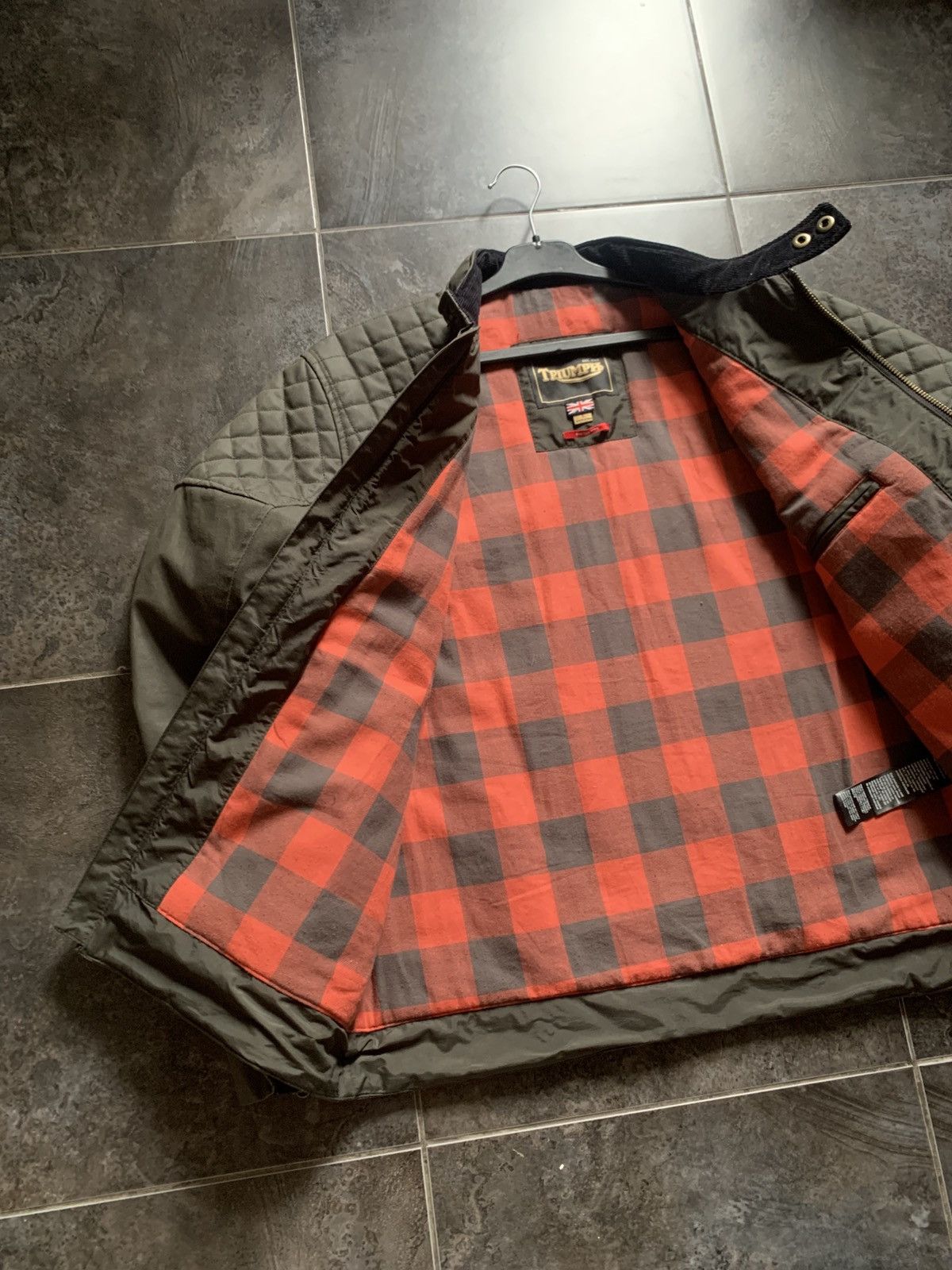 Vintage Triumph Moto Kirk Waxed jacket Size US L / EU 52-54 / 3 - 8 Thumbnail