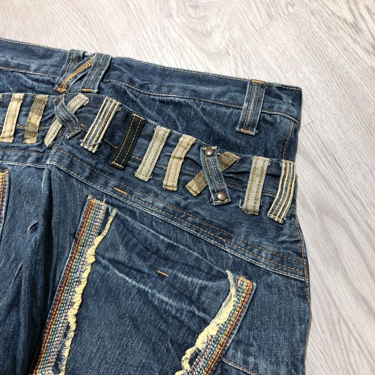 If Six Was Nine 2000s Breathmint Double Waist Faded Beauty Beast Lgb Jeans Size US 32 / EU 48 - 4 Thumbnail