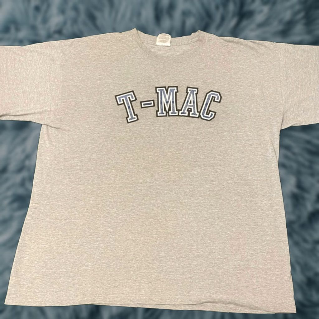 Adidas VINTAGE 90s Tracy Mcgrady T Mac Orlando Magic Adidas VTG Shirt Mens XL Gray Short Sleeve T-Shirt Sports 90s USA Mens Size US XL / EU 56 / 4 - 1 Thumbnail
