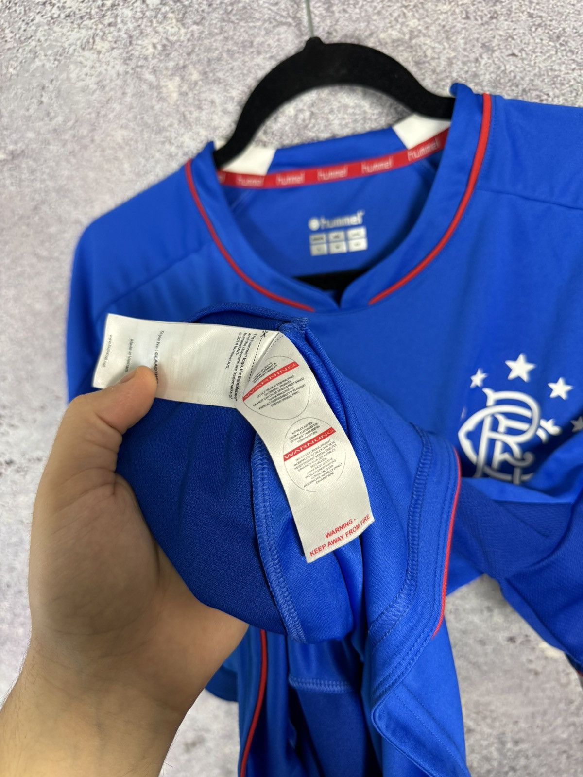 Hummel × Vintage Vintage Rangers FC 2018/19 Hummel Soccer Jersey Blokcore Size US M / EU 48-50 / 2 - 14 Thumbnail