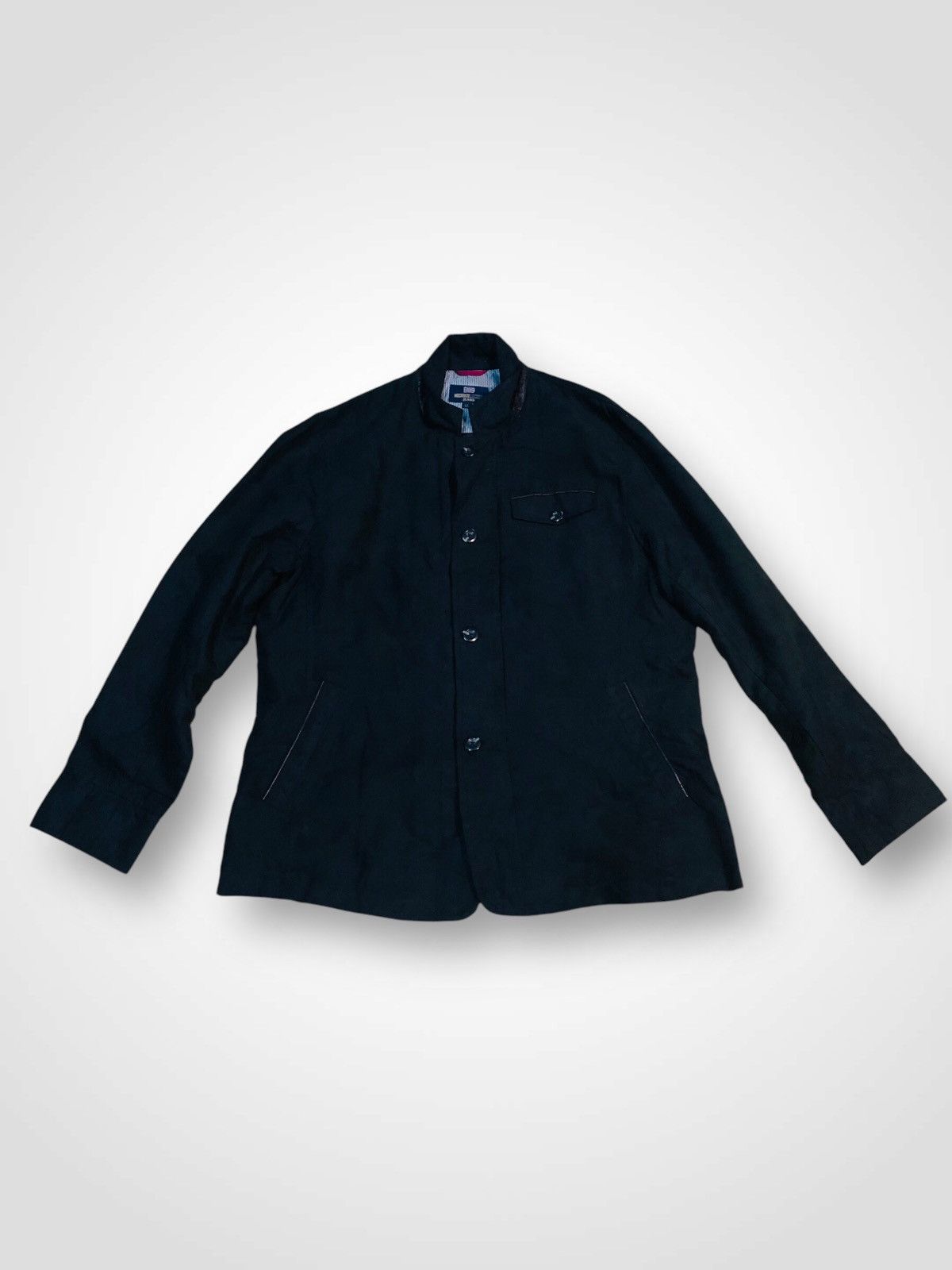 Michiko Koshino London Mochiko London Jeans Buttoned Jacket (31) Size US XL / EU 56 / 4 - 1 Thumbnail