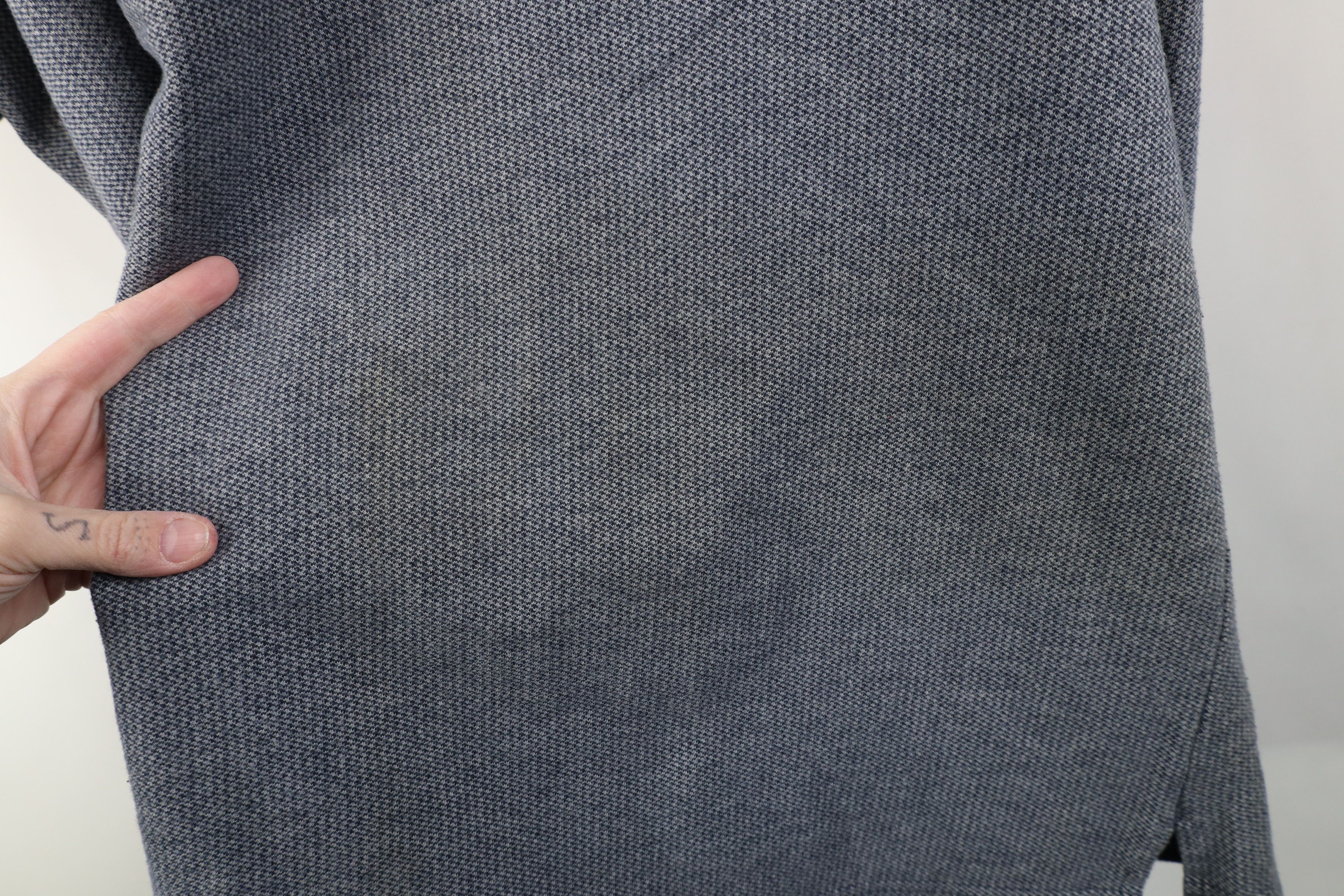 Vintage Vintage 90s Streetwear Heavyweight Knit Golf Polo Shirt Blue Size US XXL / EU 58 / 5 - 11 Thumbnail