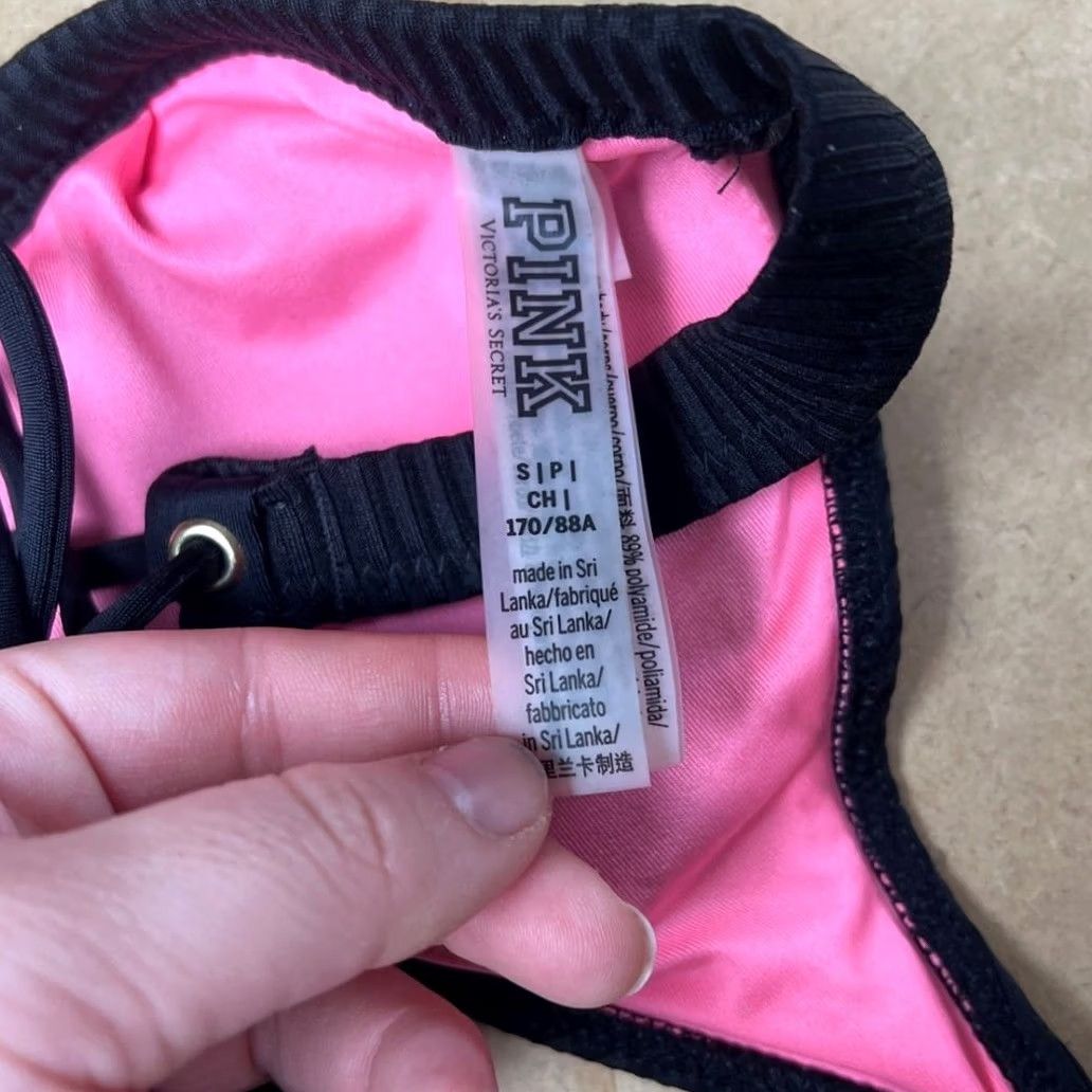 Pinko PINK Victoria Secret Swim Top Black Size S Womens Size S / US 4 / IT 40 - 2 Thumbnail