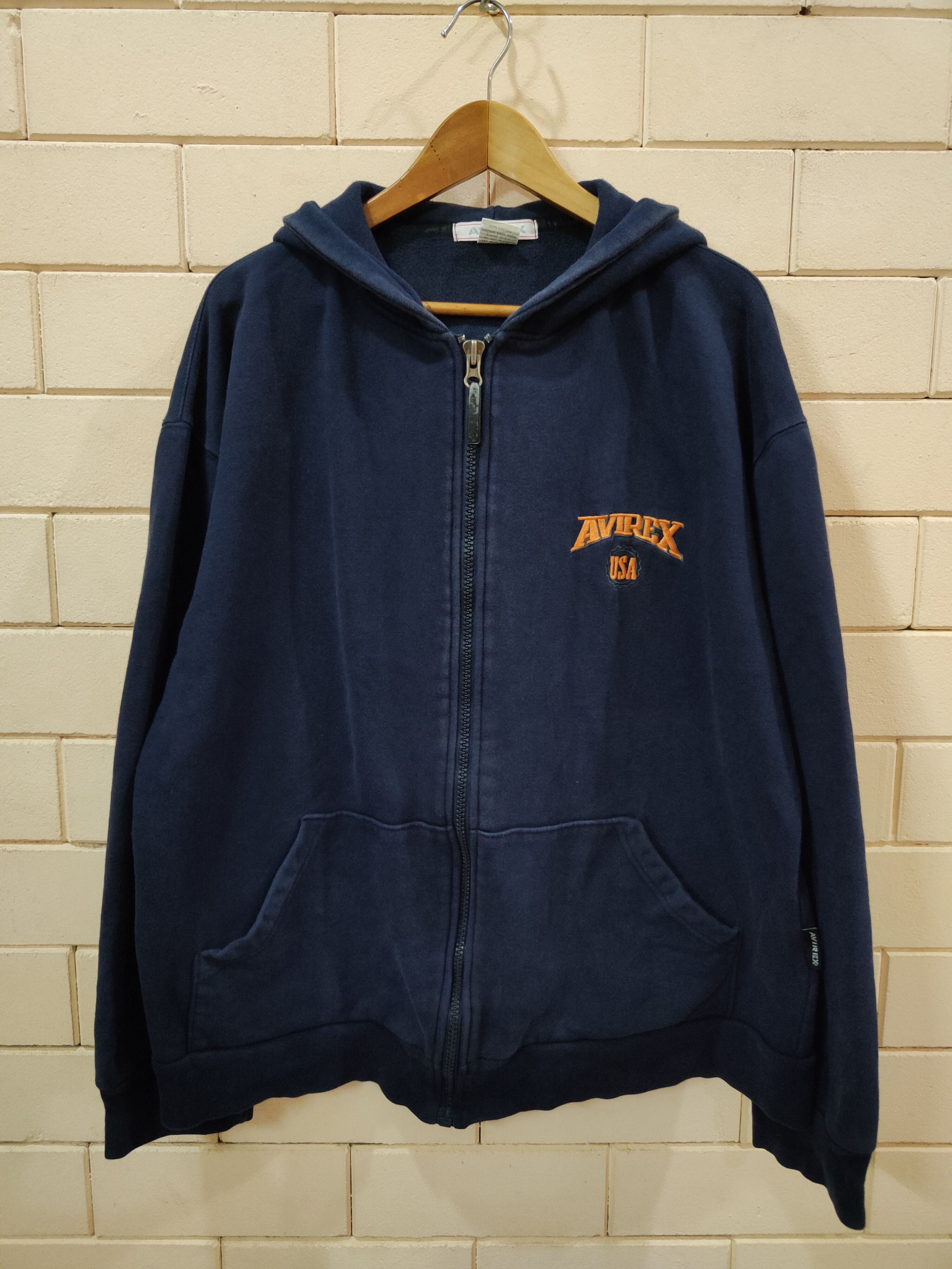 Avirex Big Size Avirex Hoody with Big Spellout Size US XXL / EU 58 / 5 - 7 Thumbnail