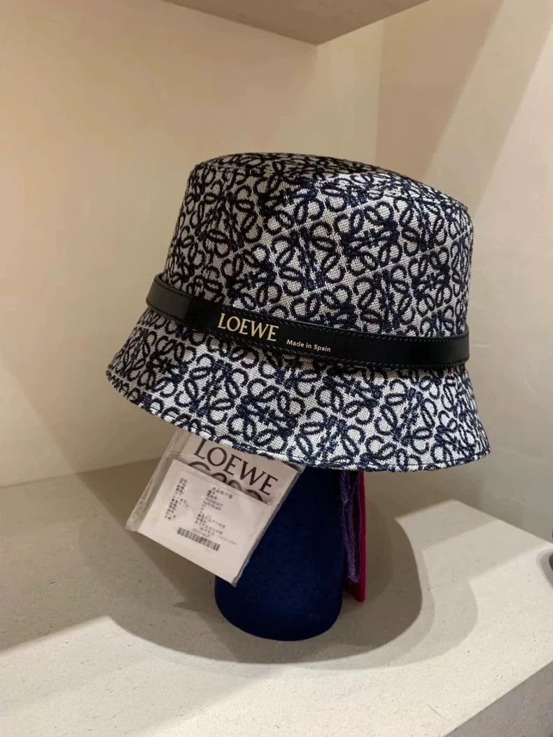 Loewe LOEWE size 59 Classic embroidered blue bucket hat Size ONE SIZE - 6 Thumbnail