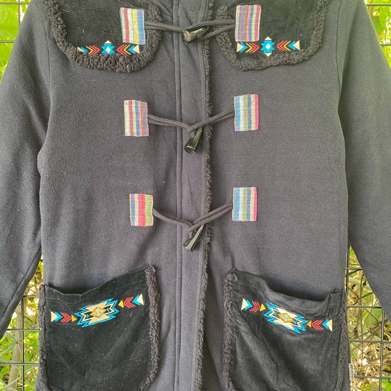 Aztech Mountain × Billabong Vintage Billabong Navajo Hoodies Duffle Jacket Size M / US 6-8 / IT 42-44 - 3 Thumbnail